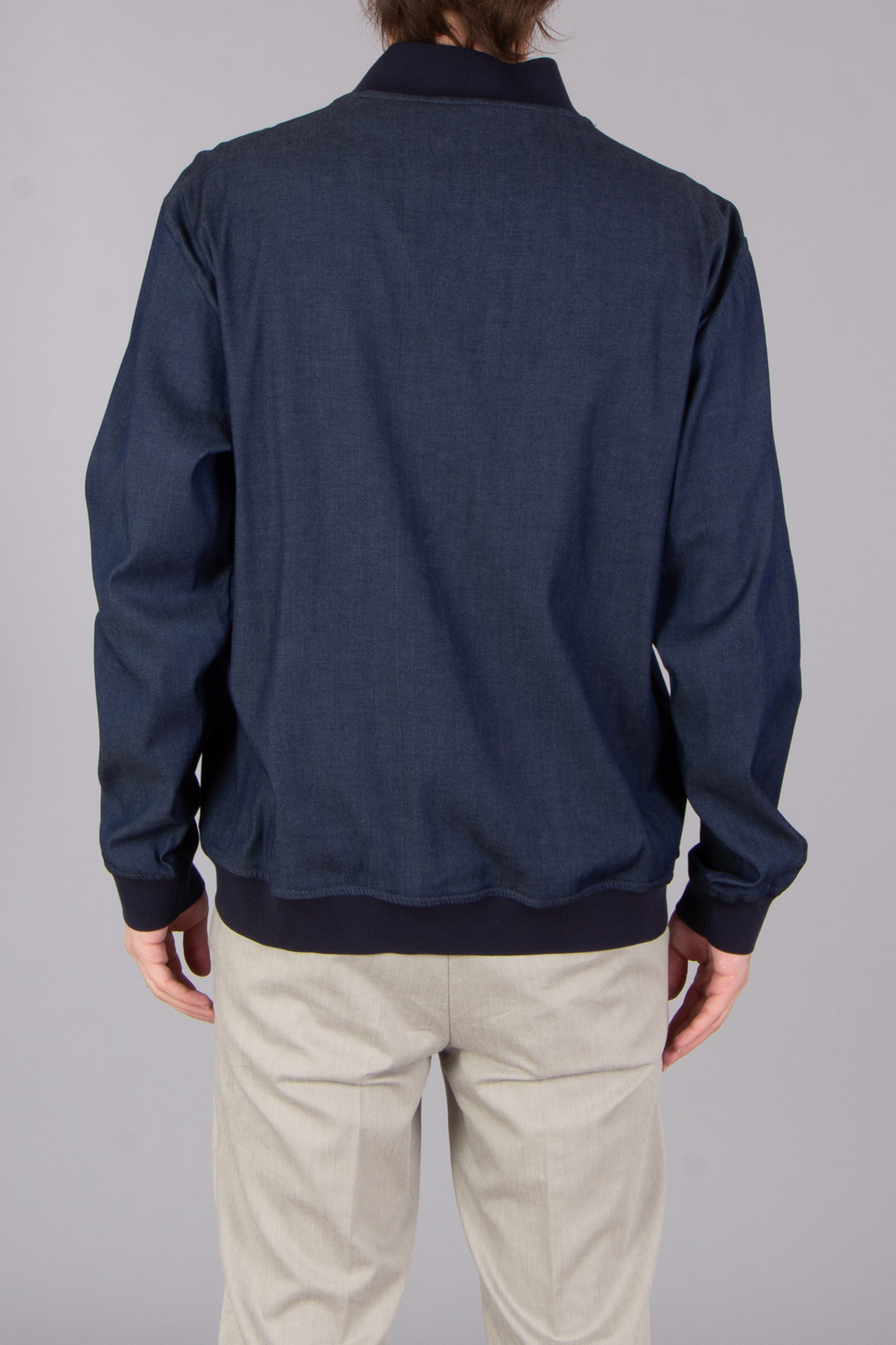 KITON Regular Fit Stretch Cotton Bomber Jacket KITON Regular Fit Stretch Cotton Bomber Jacket