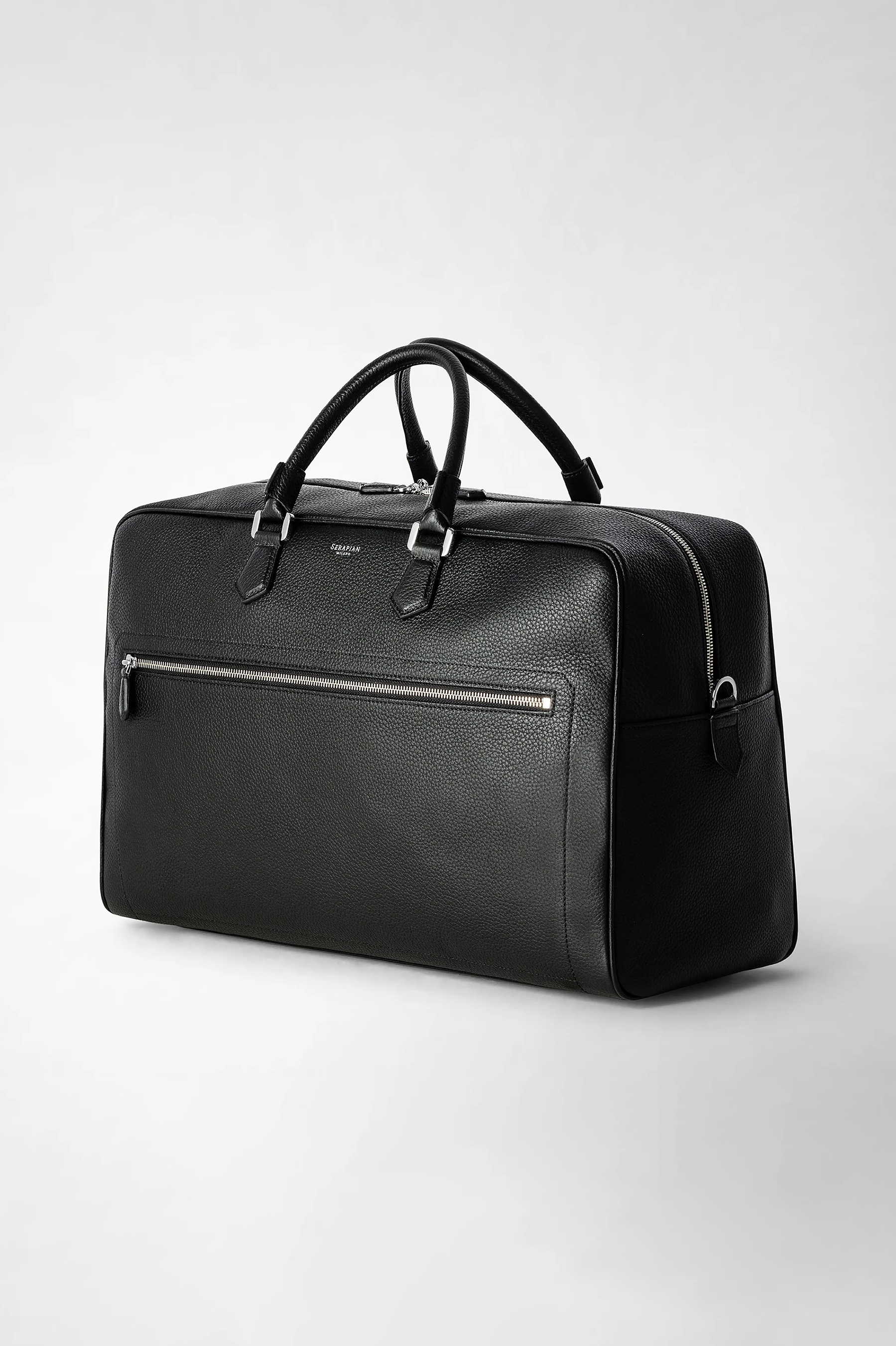 SERAPIAN Medium Cashmere Leather Weekender Bag SERAPIAN Medium Cashmere Leather Weekender Bag