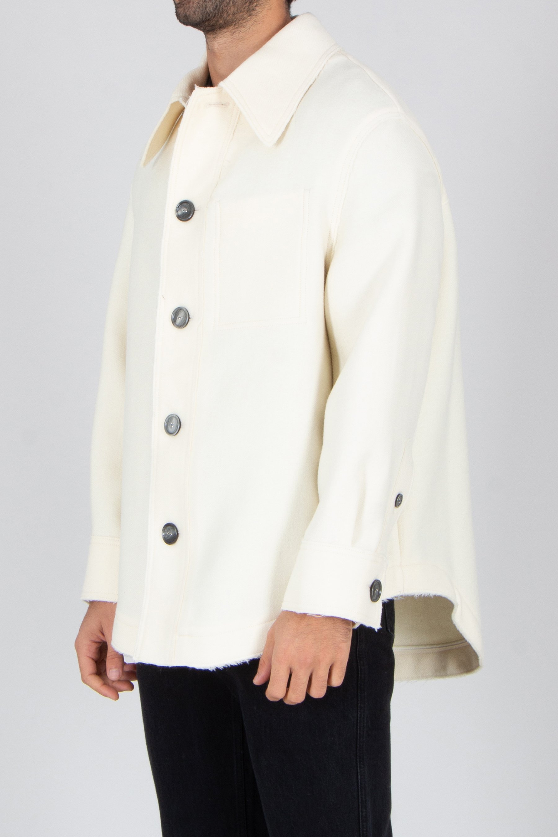 Mantel, Hemd, Langarm, Jacke, Jeans