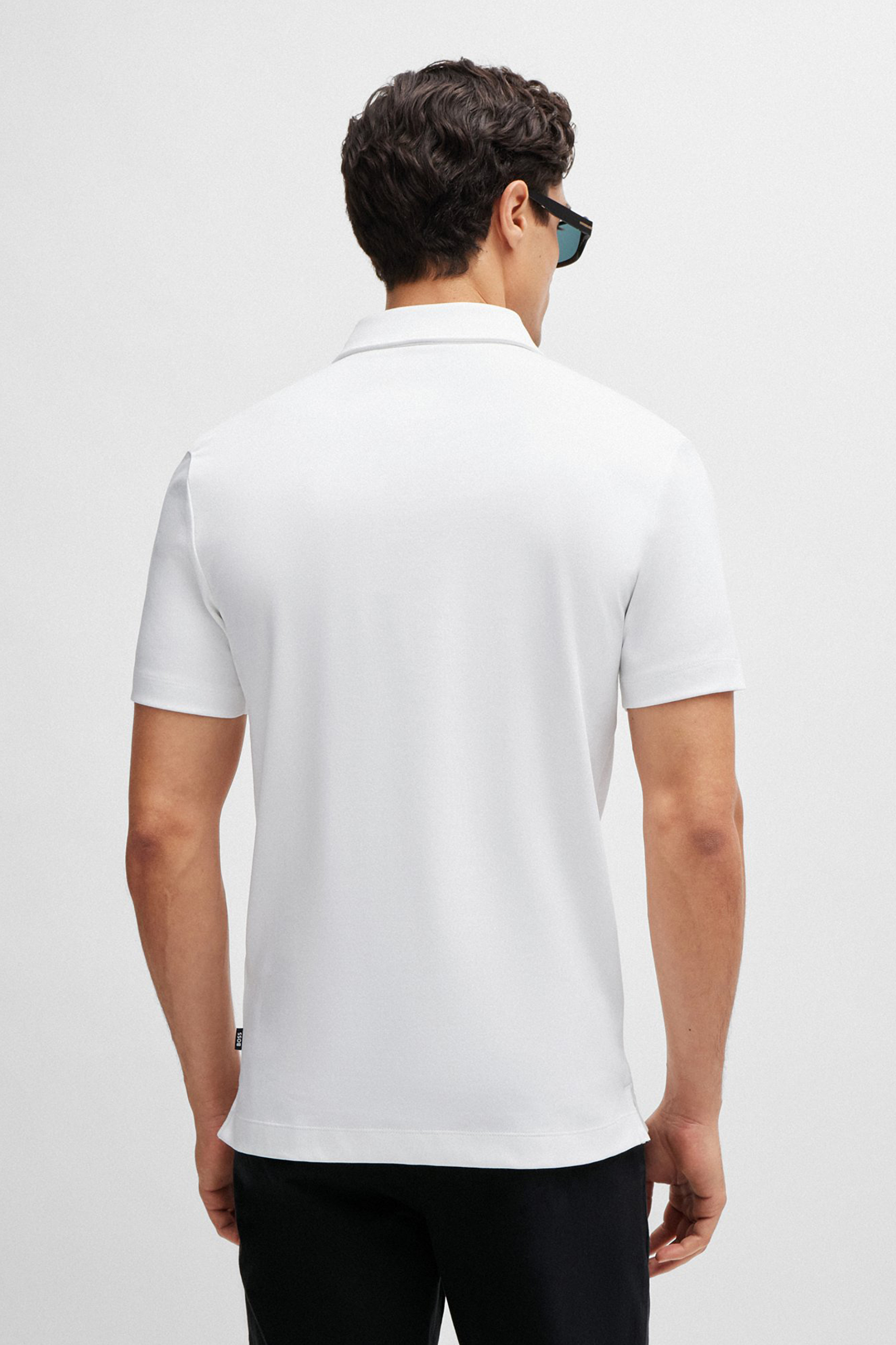 BOSS Slim Fit Interlock-Cotton Polo Shirt Palosh BOSS Slim Fit Interlock-Cotton Polo Shirt Palosh