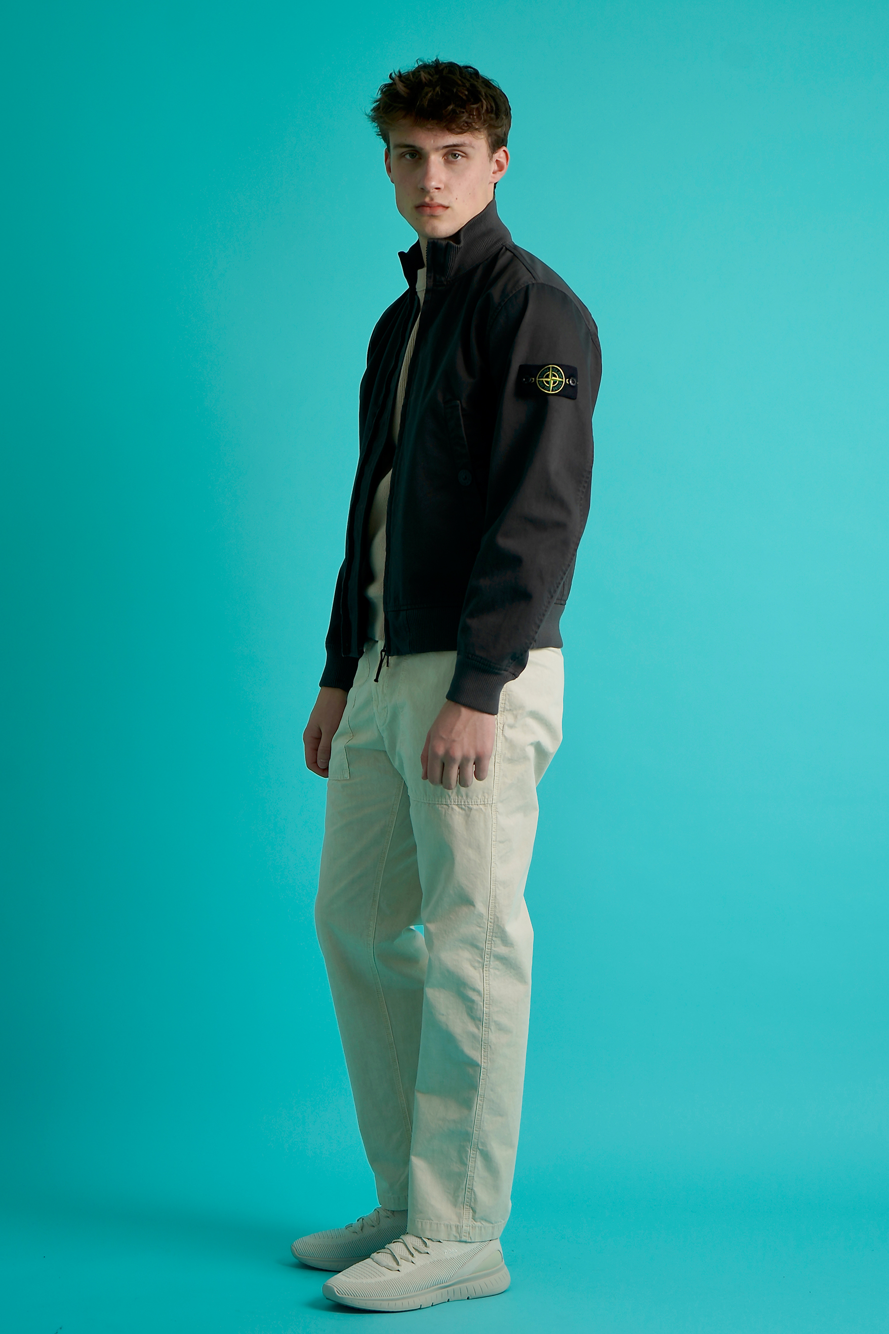 Hosen, Mantel, Jacke, Stehend, Langarm