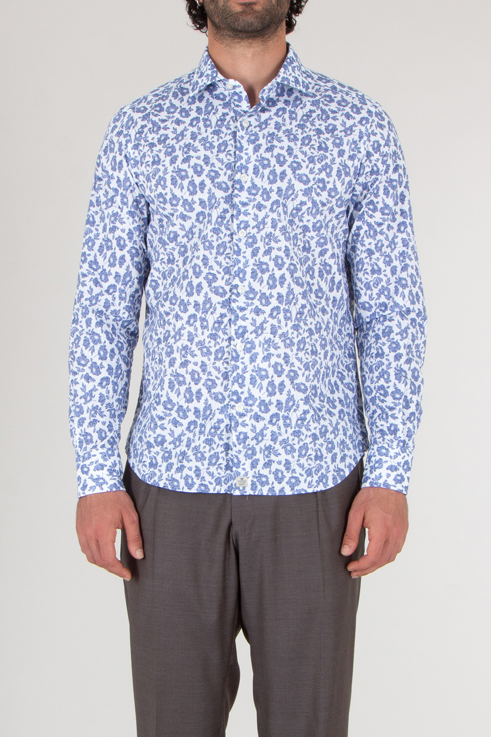 SONRISA Regular Fit Shark Collar Cotton Shirt