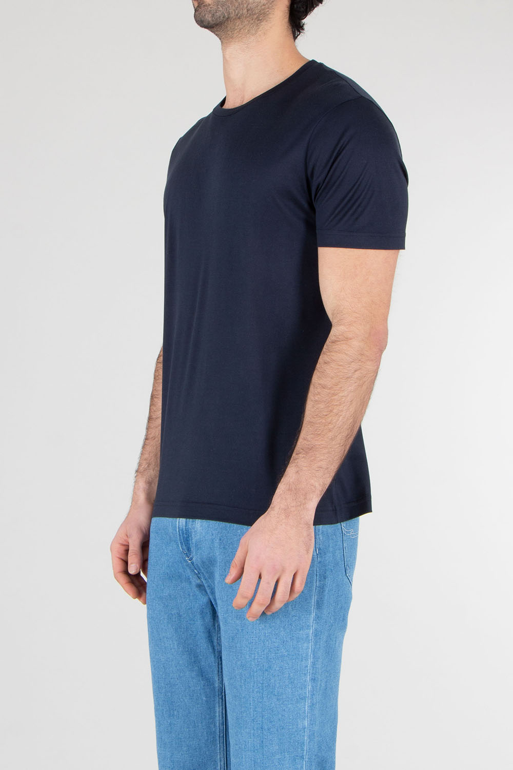 STEFAN BRANDT Regular Fit Silk Jersey T-Shirt Enno