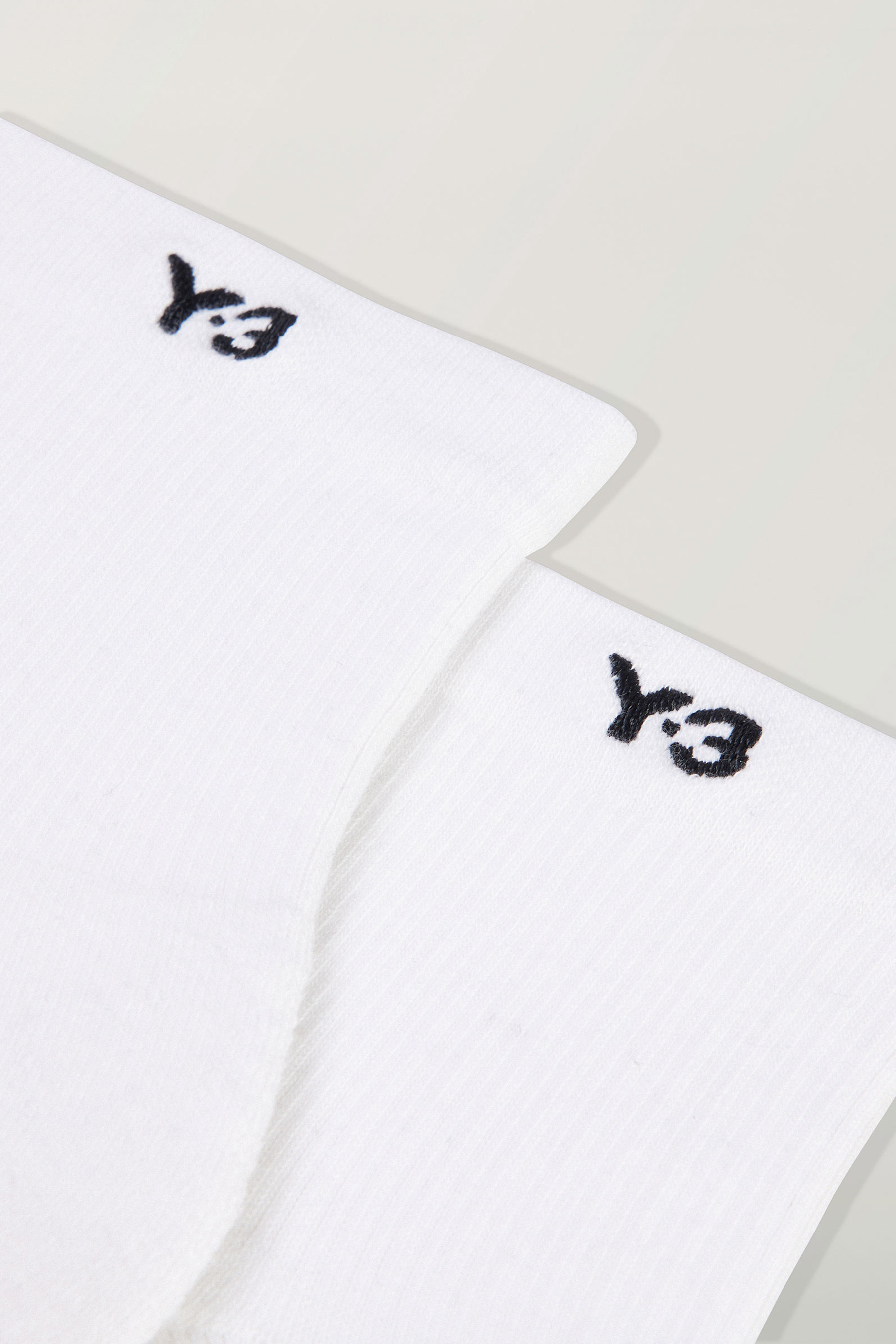 Y-3 Embroidered Cotton Stretch Blend Classic Low Socks