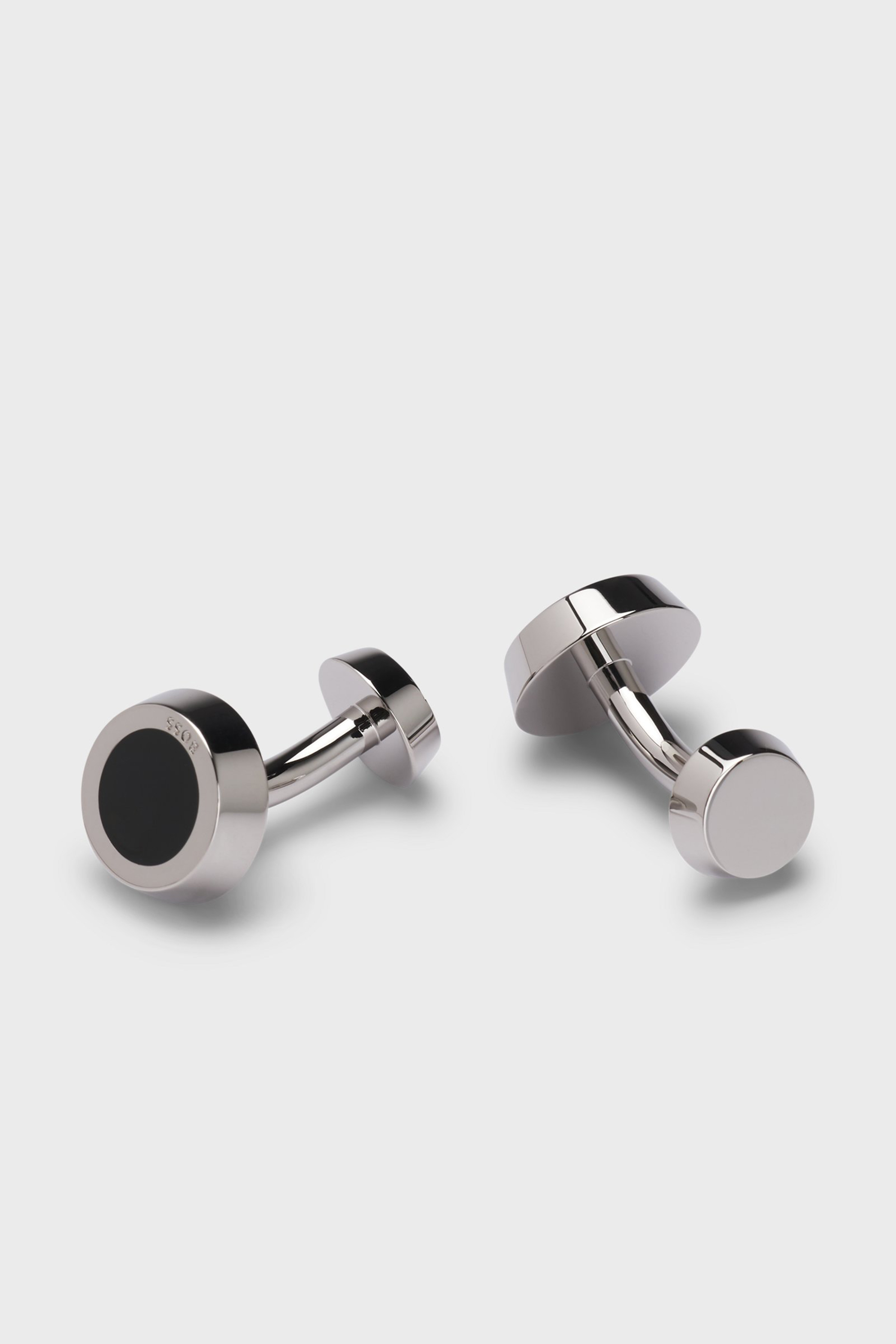 BOSS Round Polished Brass Cufflinks B-Simony