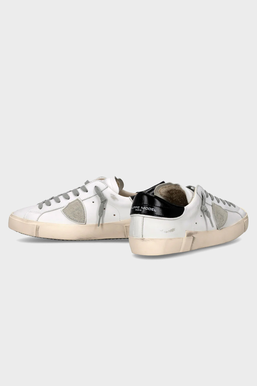 PHILIPPE MODEL Calf Skin Sneakers Prsx Vintage-Effect