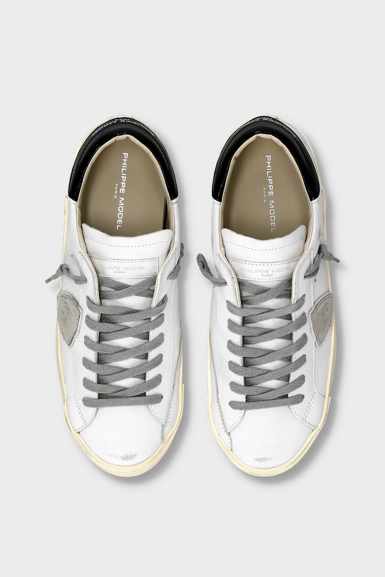 PHILIPPE MODEL Calf Skin Sneakers Prsx Vintage-Effect