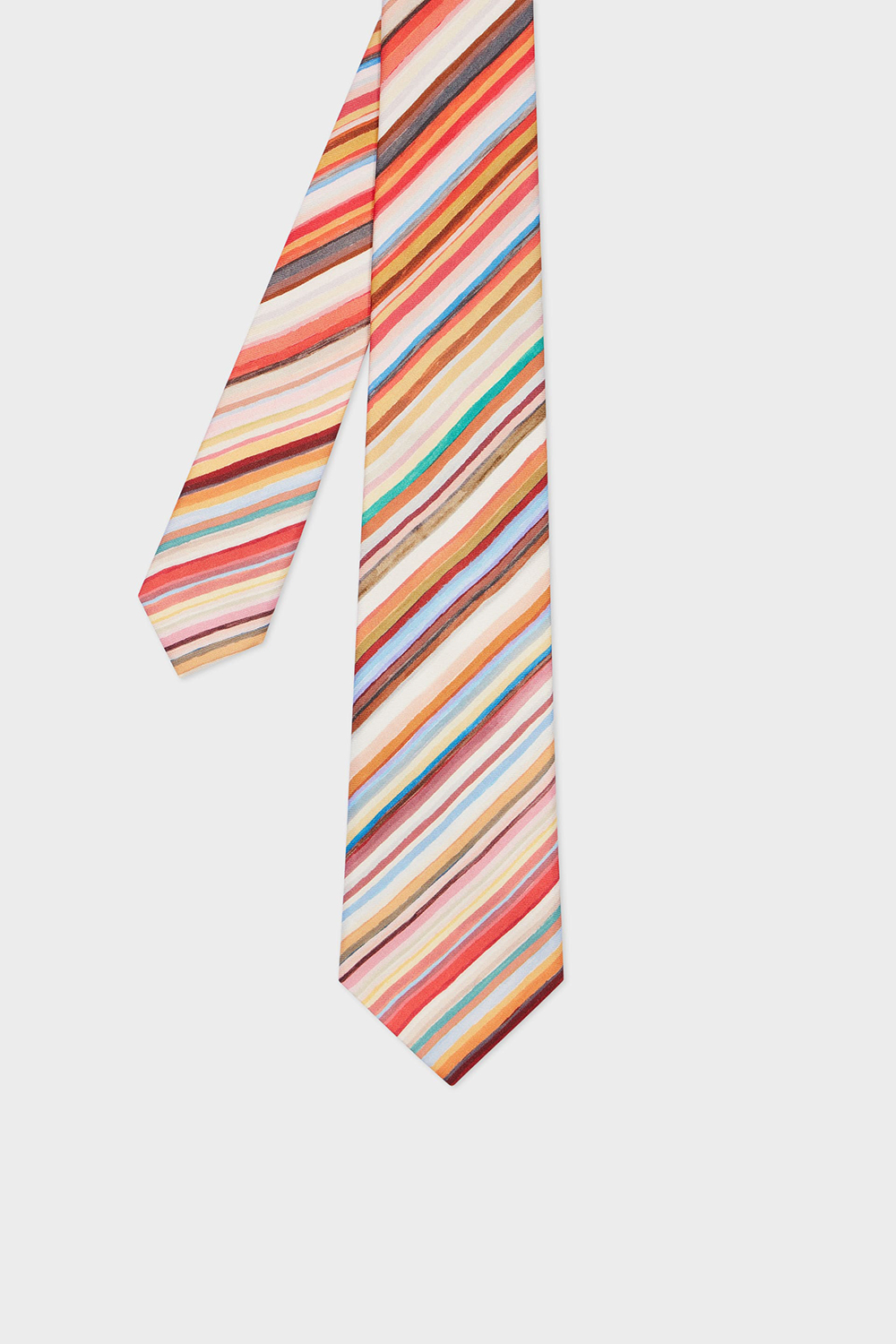 PAUL SMITH Painted Signature Stripe Silk Tie