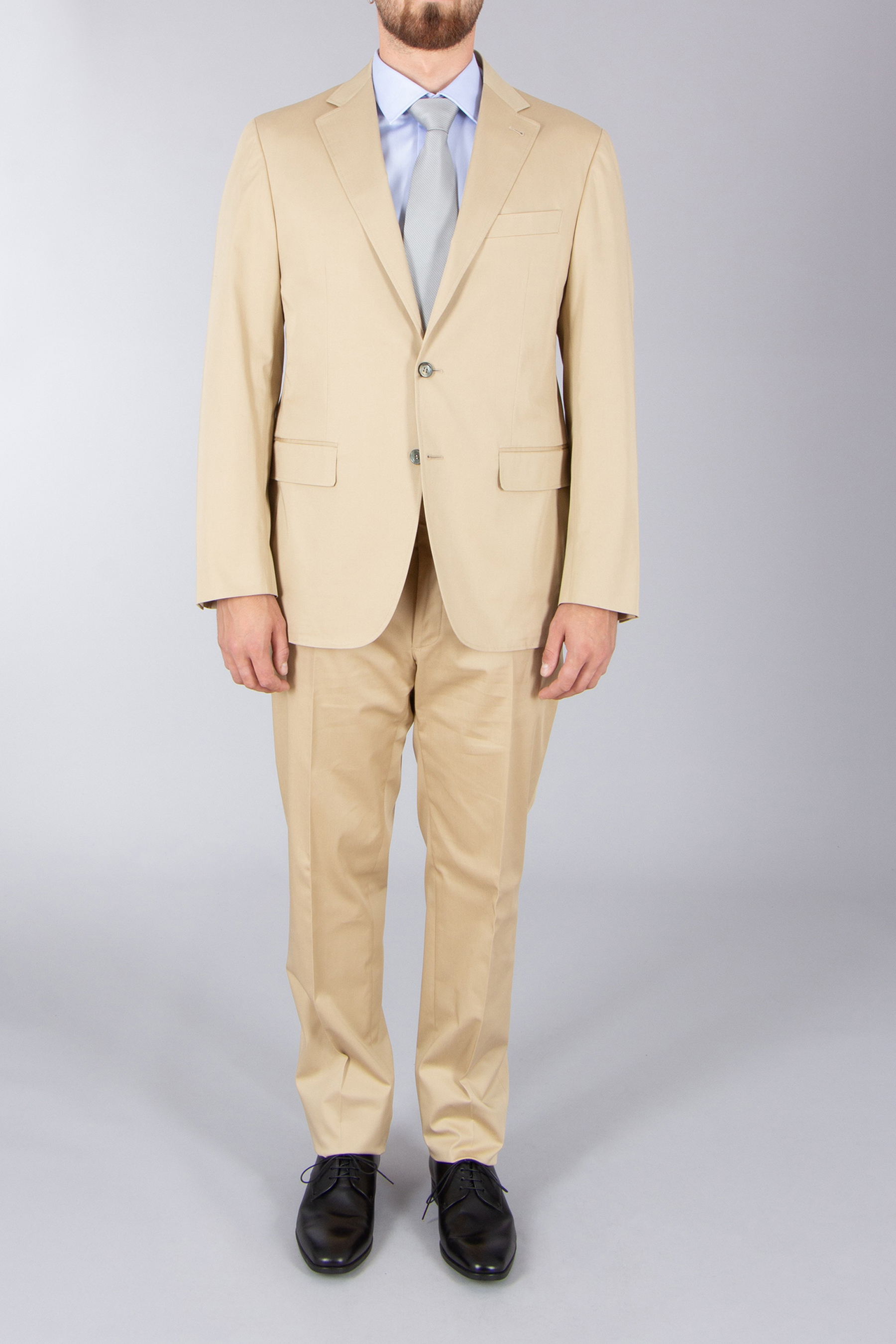 CANALI Modern Fit Stretch Cotton Suit Kei Bekleidung, Formelle Kleidung, Anzug, Mantel, Khaki