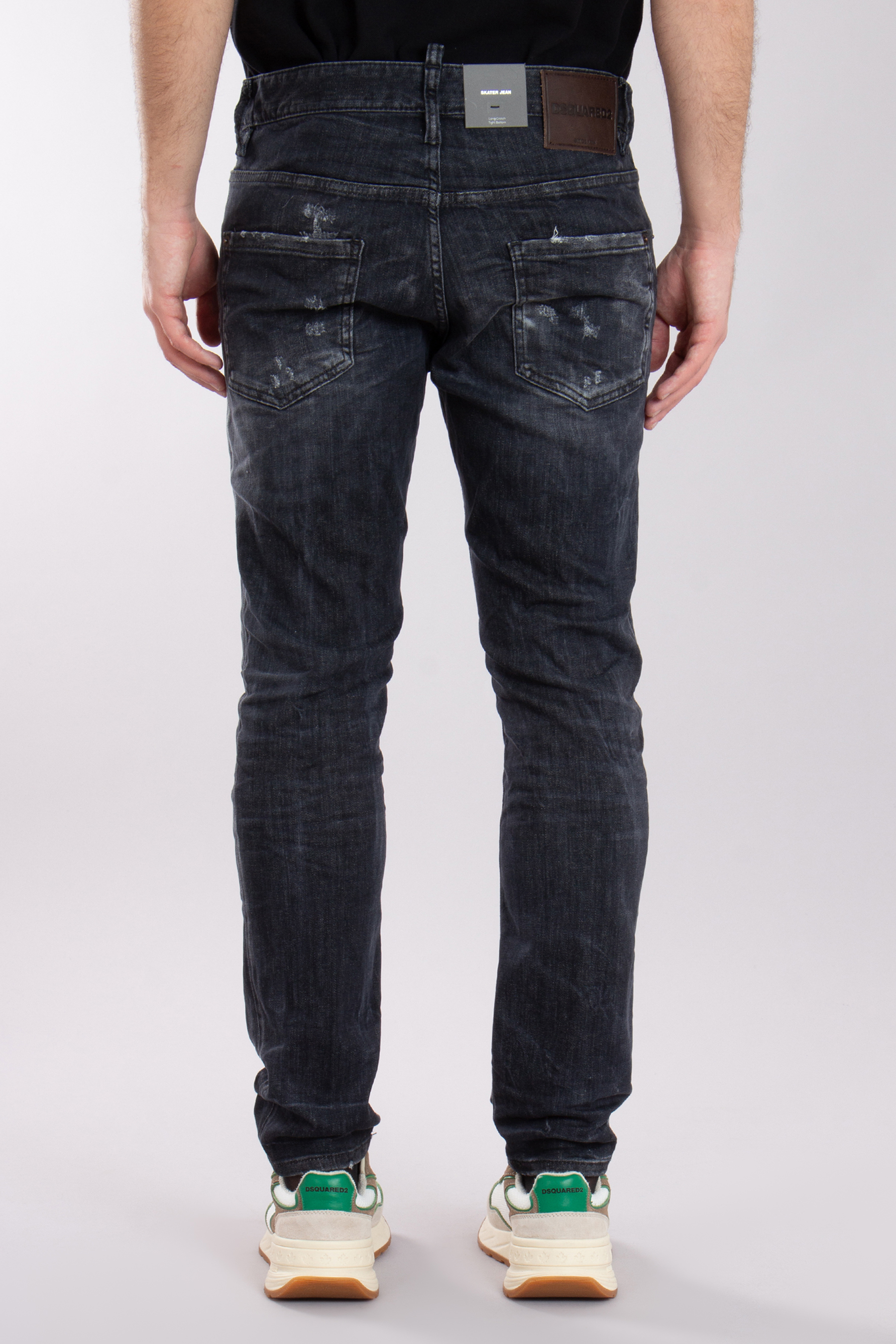 DSQUARED2 Cotton Stretch Denim Skater Jeans DSQUARED2 Cotton Stretch Denim Skater Jeans