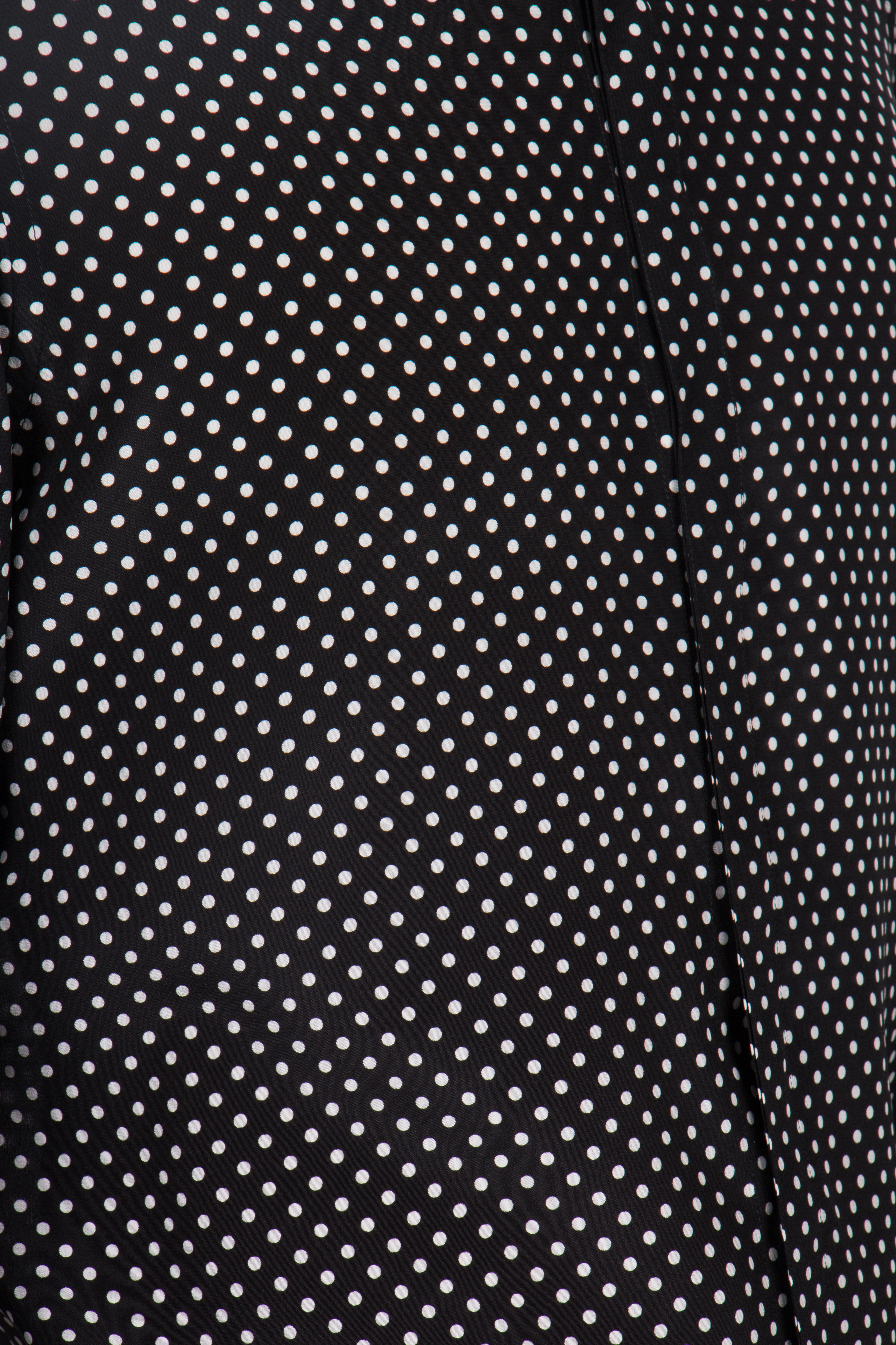 DOLCE & GABBANA Slim Fit Dotted Silk Shirt DOLCE & GABBANA Slim Fit Dotted Silk Shirt