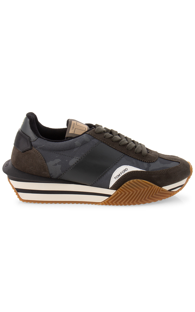 TOM FORD Paneled Nylon & Suede Sneakers James TOM FORD Paneled Nylon & Suede Sneakers James