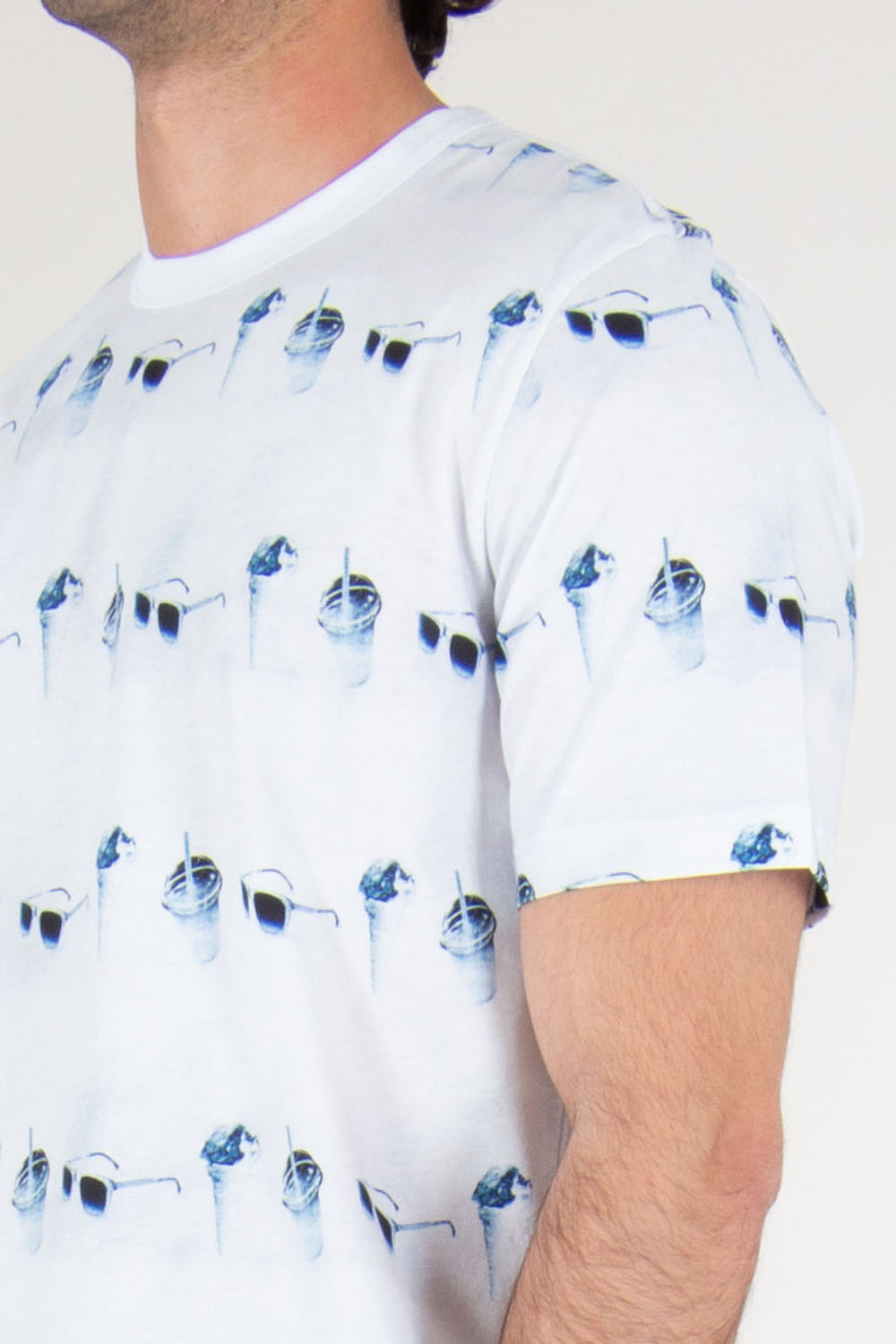 PAUL SMITH Light Blue "Sunbleached Snaps" T-Shirt
