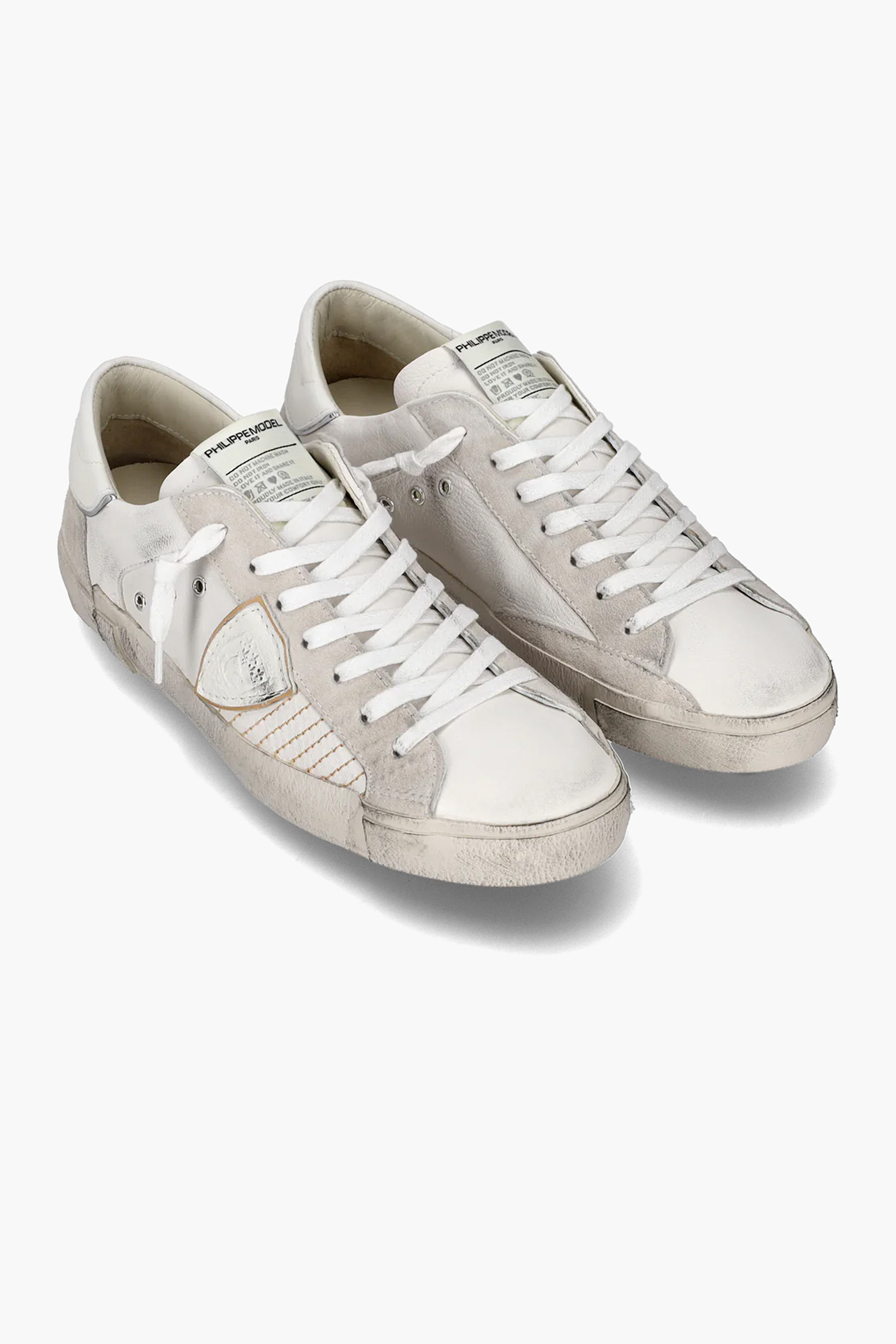 PHILIPPE MODEL Leather & Suede Sneakers Prsx Low PHILIPPE MODEL Leather & Suede Sneakers Prsx Low