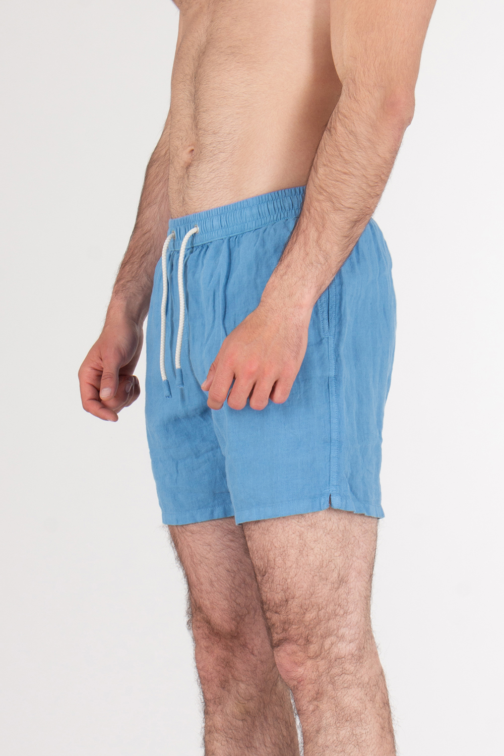 MC 2 SAINT BARTH Regular Fit Linen Swim Shorts Gustavia
