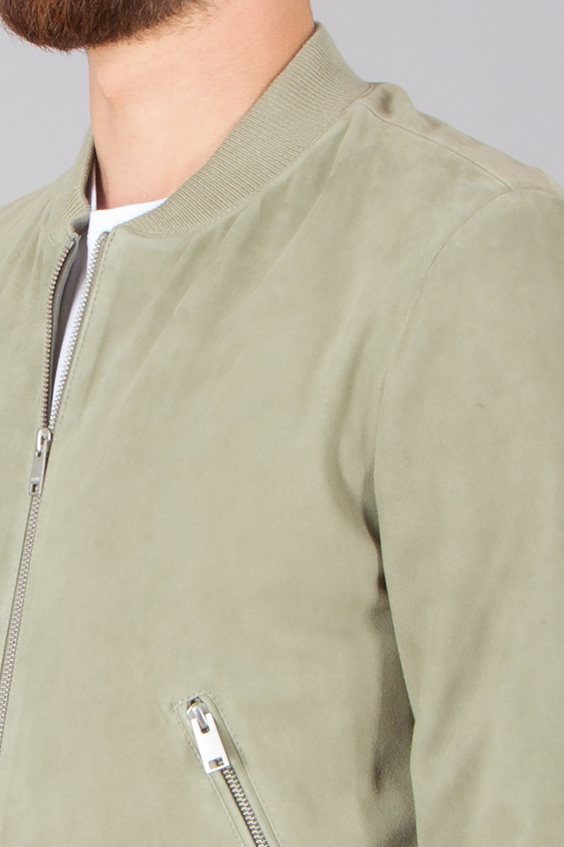 ARMA Goat Suede Bomber Jacket Didier ARMA Goat Suede Bomber Jacket Didier