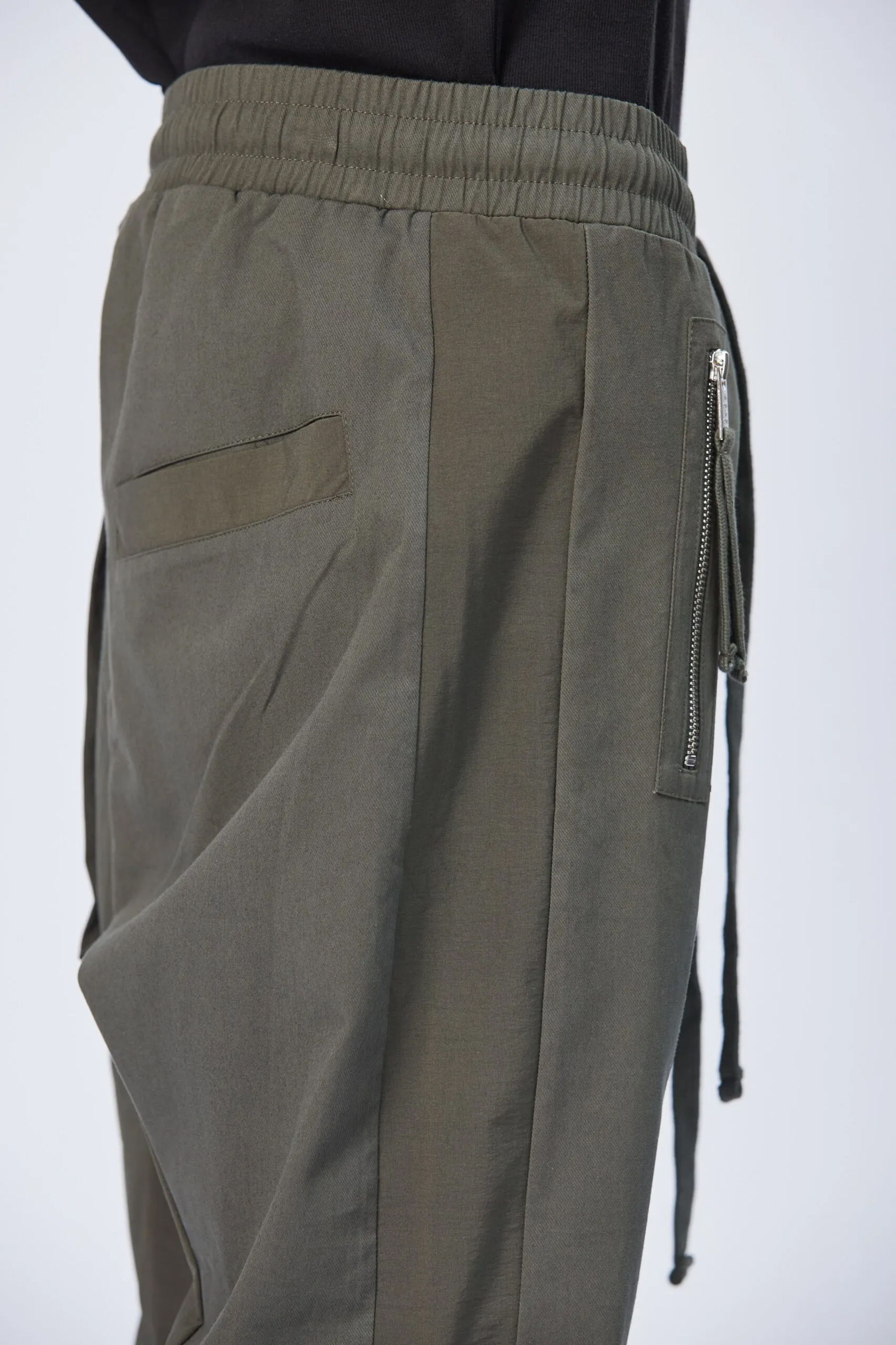 THOM KROM Drop Crotch Nylon Stretch Pants THOM KROM Drop Crotch Nylon Stretch Pants