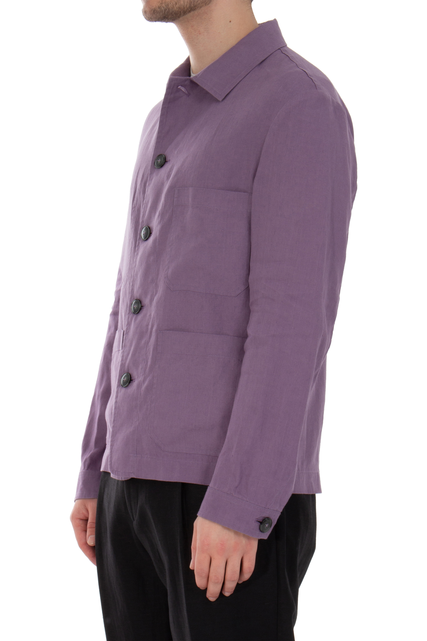 CANALI Relaxed Fit Linen Overshirt CANALI Relaxed Fit Linen Overshirt