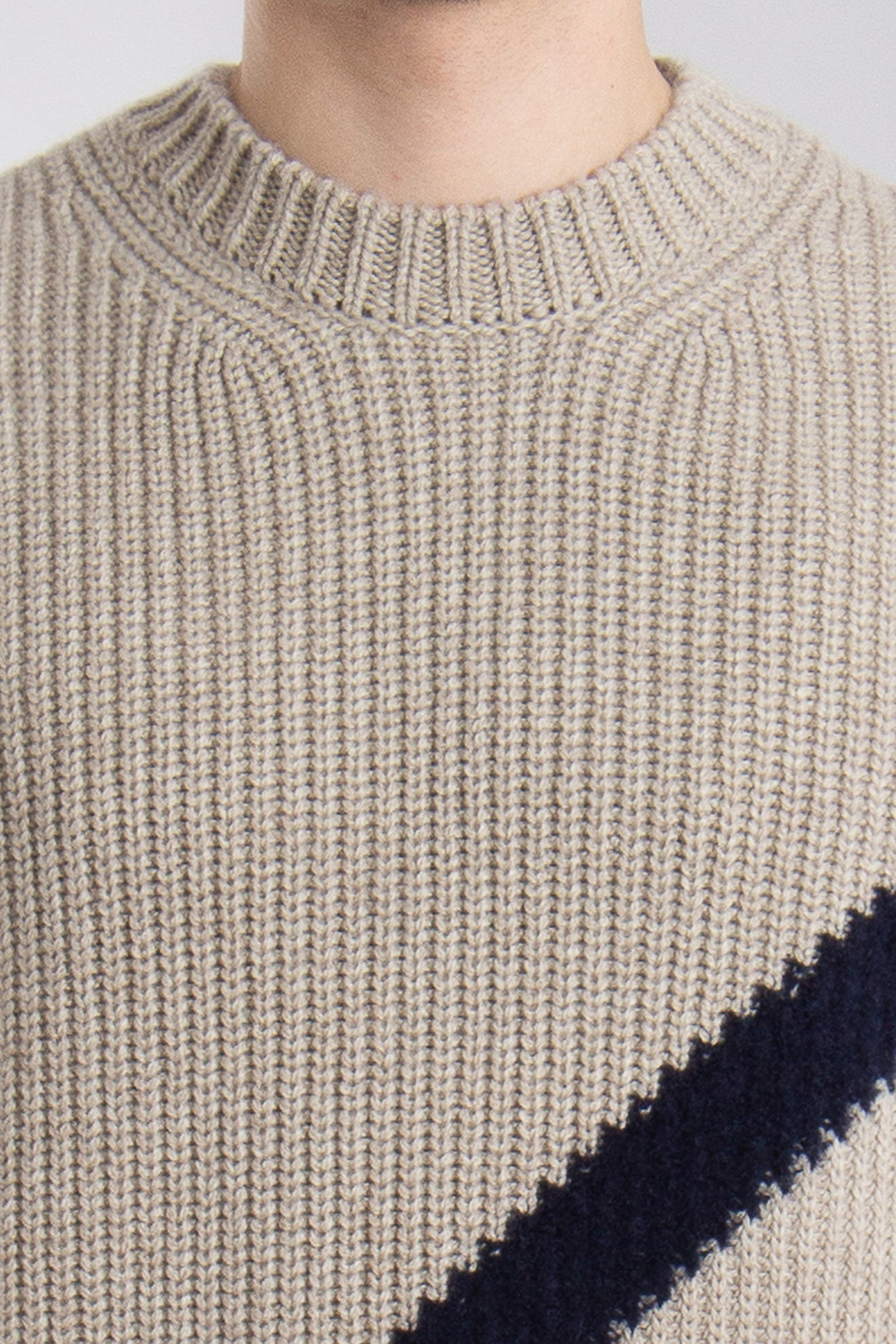 ZEGNA Intarsia Pattern Cashmere-Silk Blend Sweater ZEGNA Intarsia Pattern Cashmere-Silk Blend Sweater