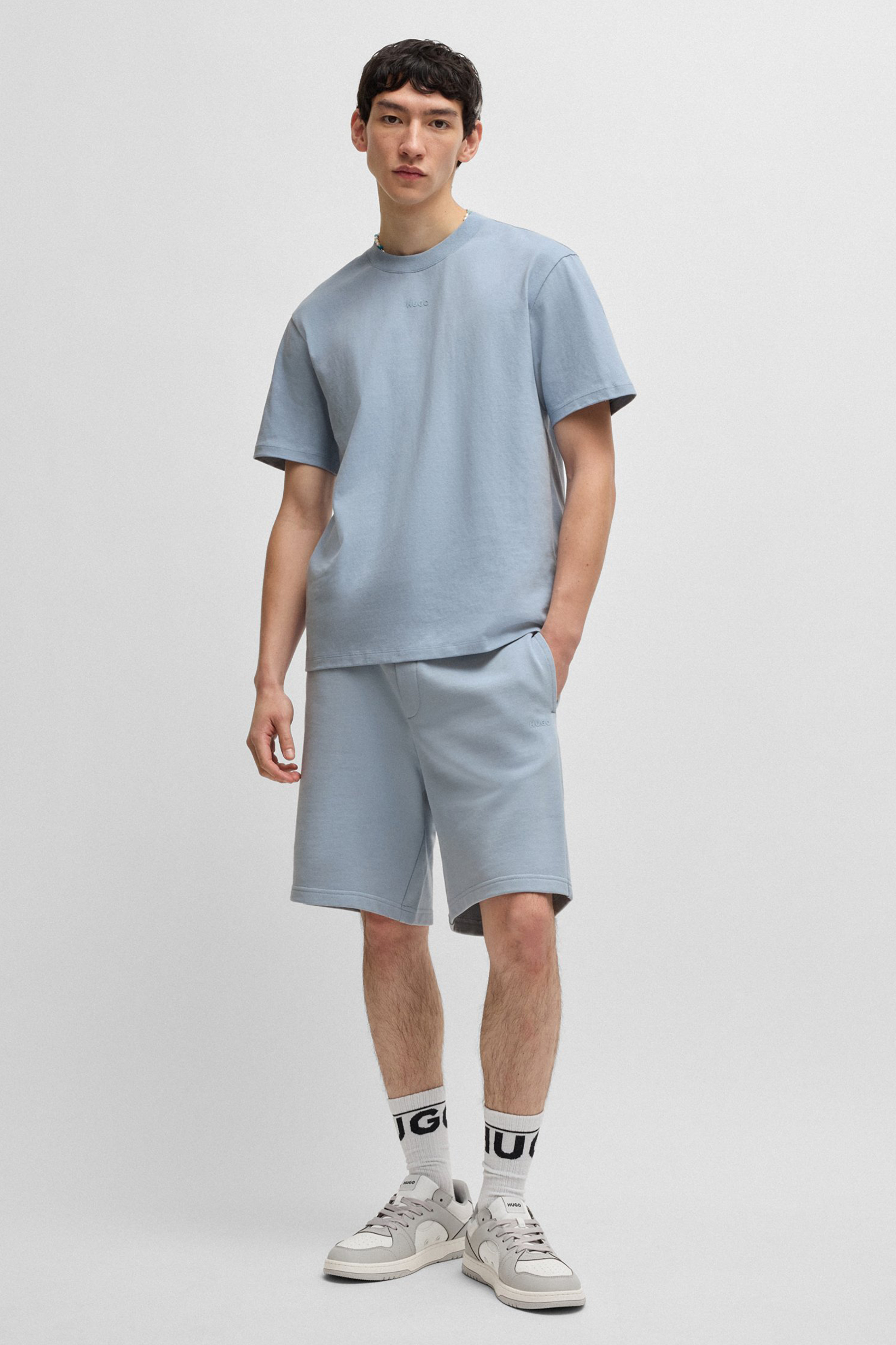 HUGO Relaxed Fit Printed Cotton Jersey T-Shirt Dapolino HUGO Relaxed Fit Printed Cotton Jersey T-Shirt Dapolino