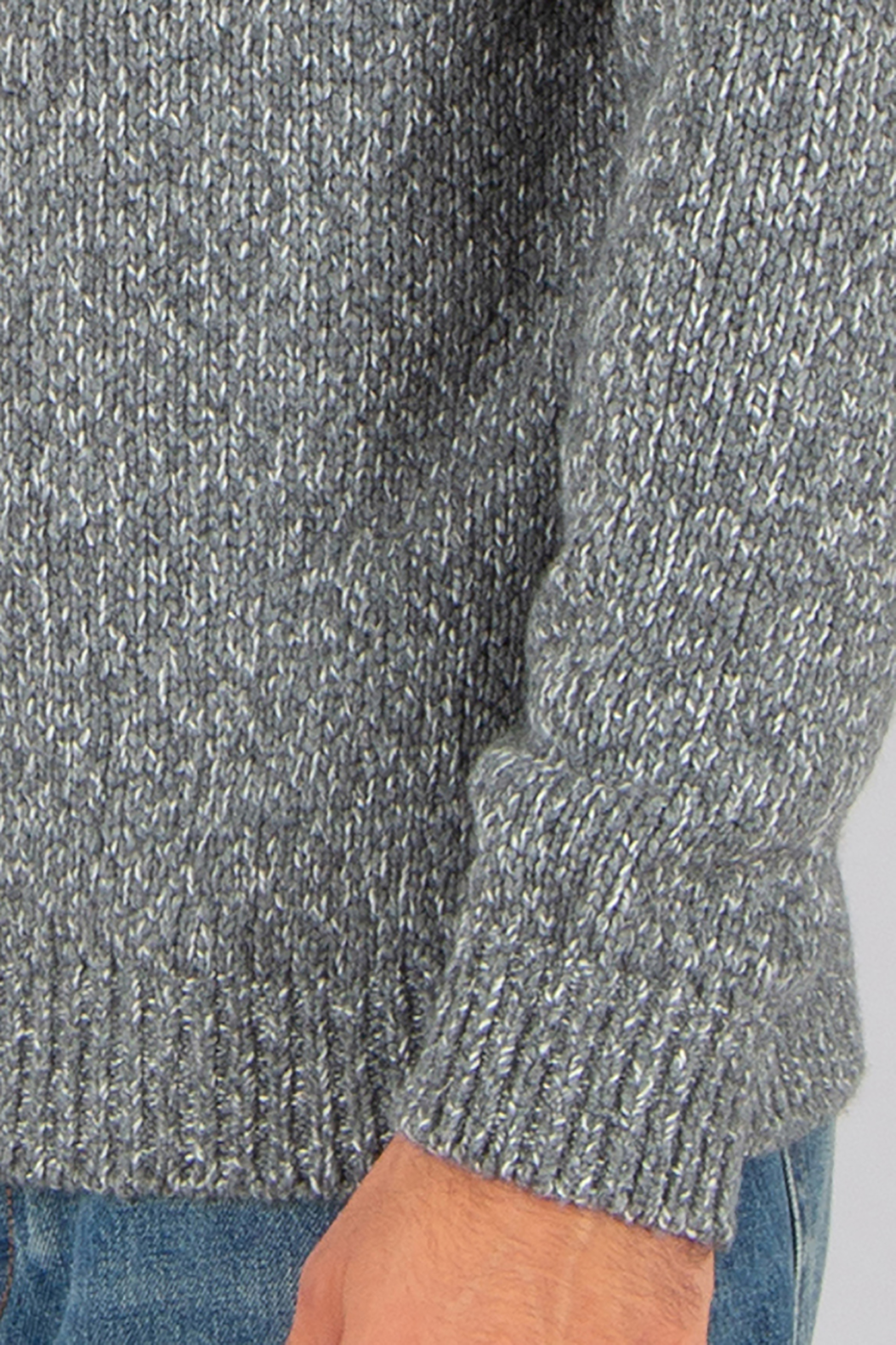 STONE ISLAND Regular Fit Fancy Yarn Mouliné Virgin Wool Blend Sweater Bekleidung, Strickwaren, Pullover