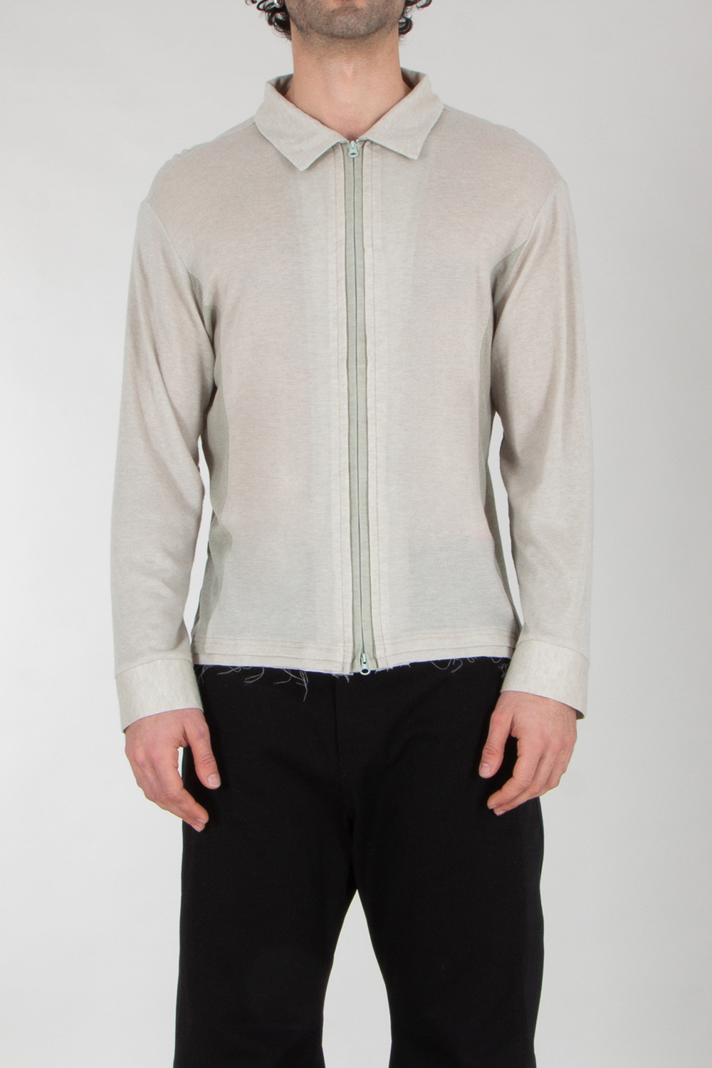 XLIM Regular Fit Panelled Cardigan With Raw Edge Detail 