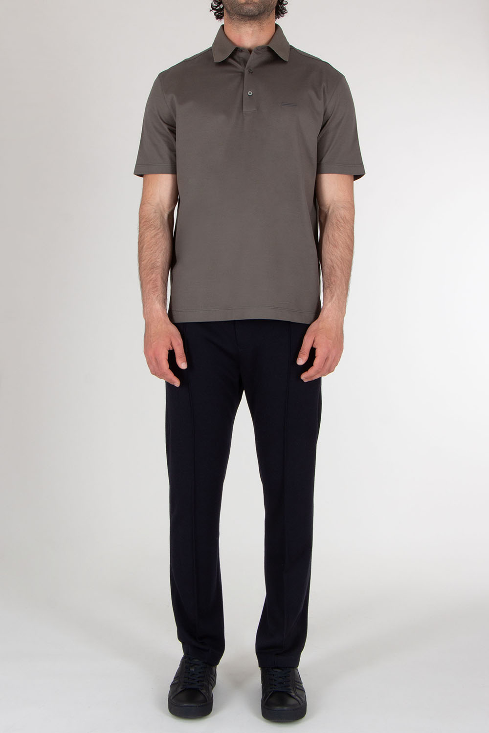 ZEGNA Cotton Piquet Polo Shirt