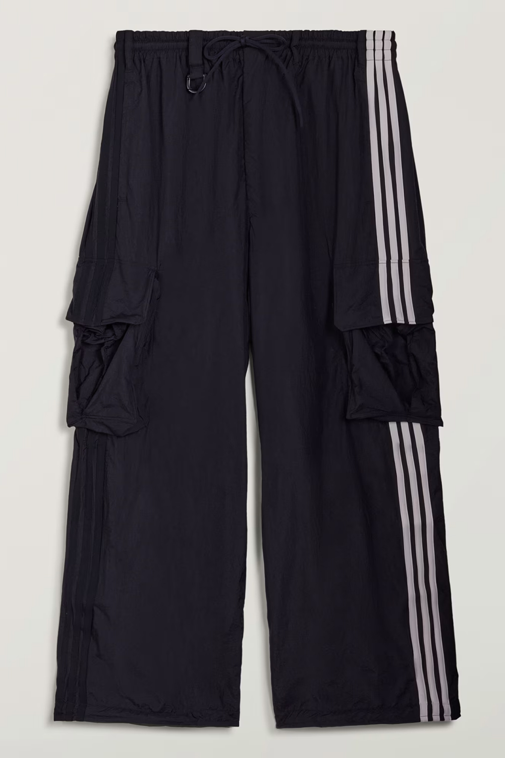 Y-3 Loose Fit Wired 3-Striped Nylon Cargo Pants