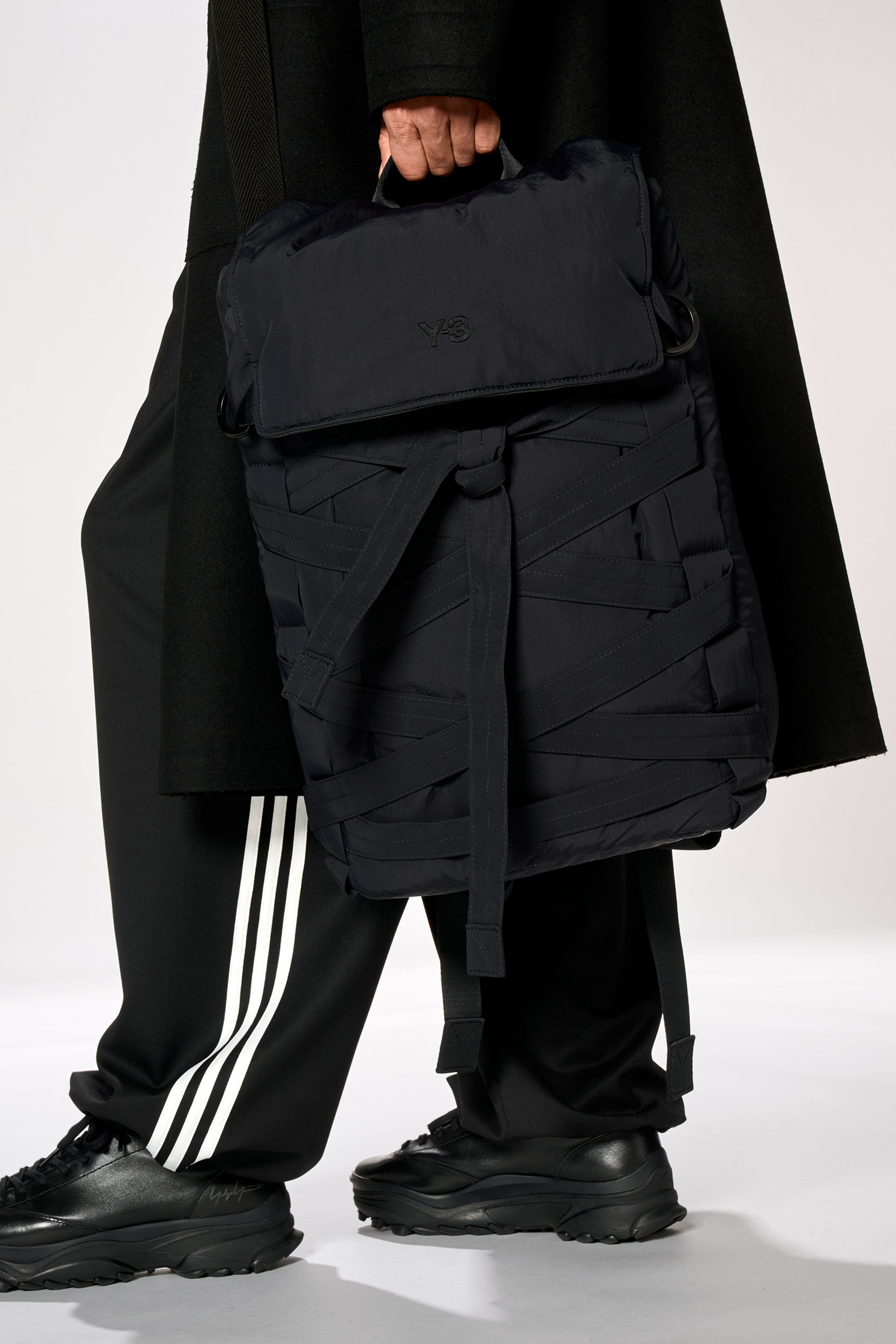 Y-3 Recycled Nylon Cinch Backpack Mantel, Tasche, Erwachsener, Mann, Person
