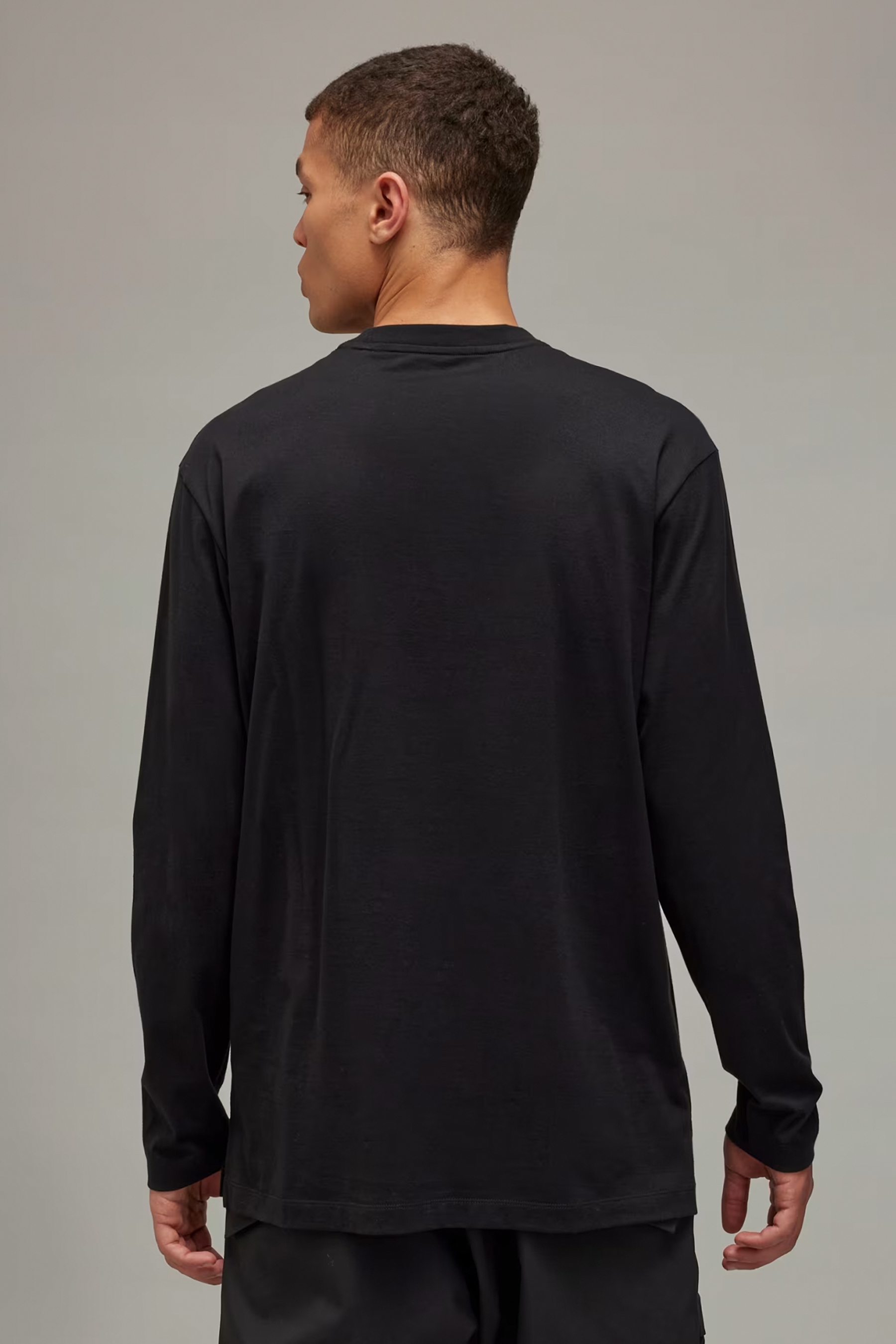 Y-3 Regular Cotton Jersey Long Sleeve T-Shirt Y-3 Regular Cotton Jersey Long Sleeve T-Shirt