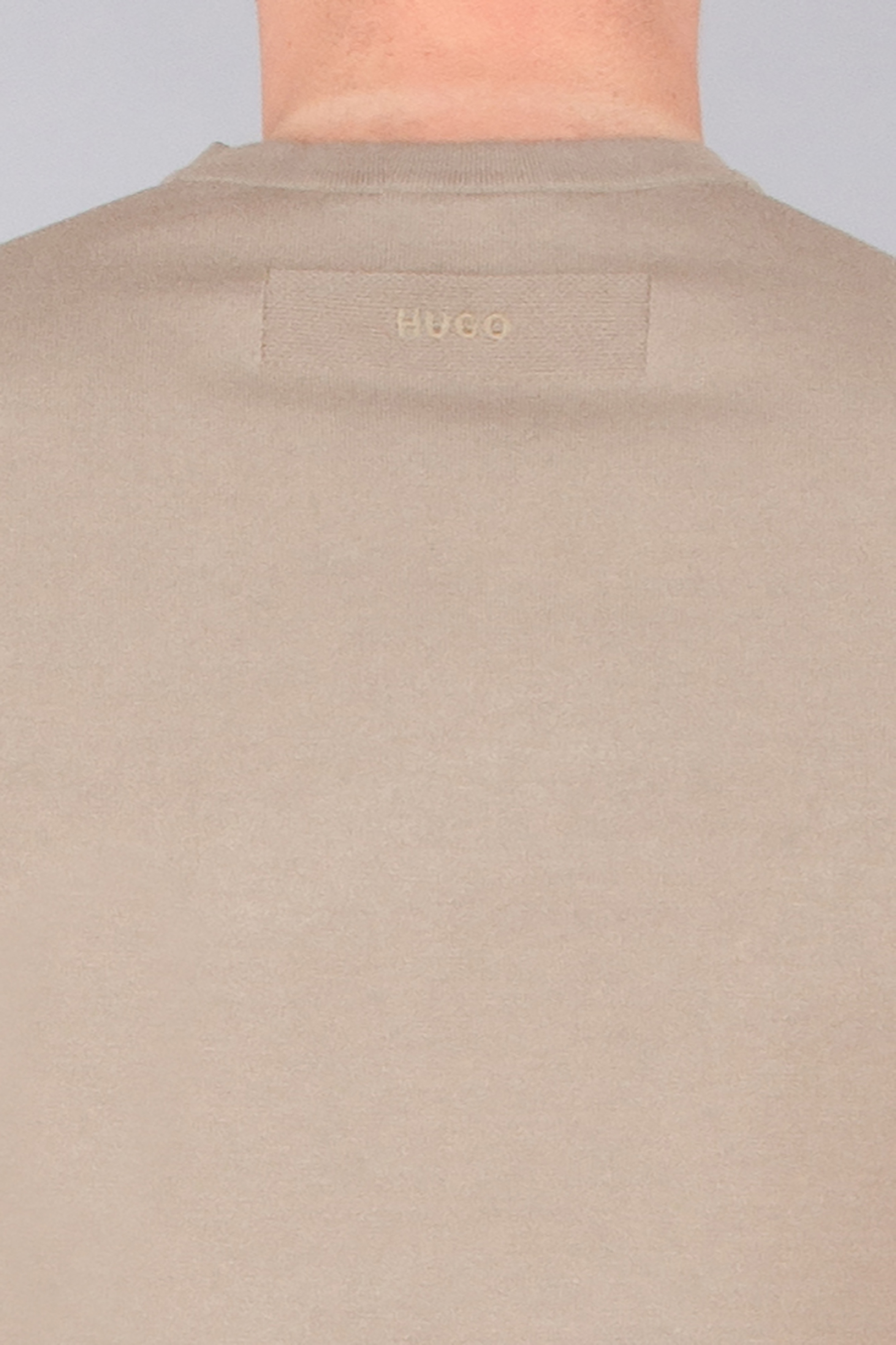 HUGO Slim Fit Viscose Blend Short-Sleeve Sweater San Carl Leinen, Unterhemd, T-shirt, Mann, Person