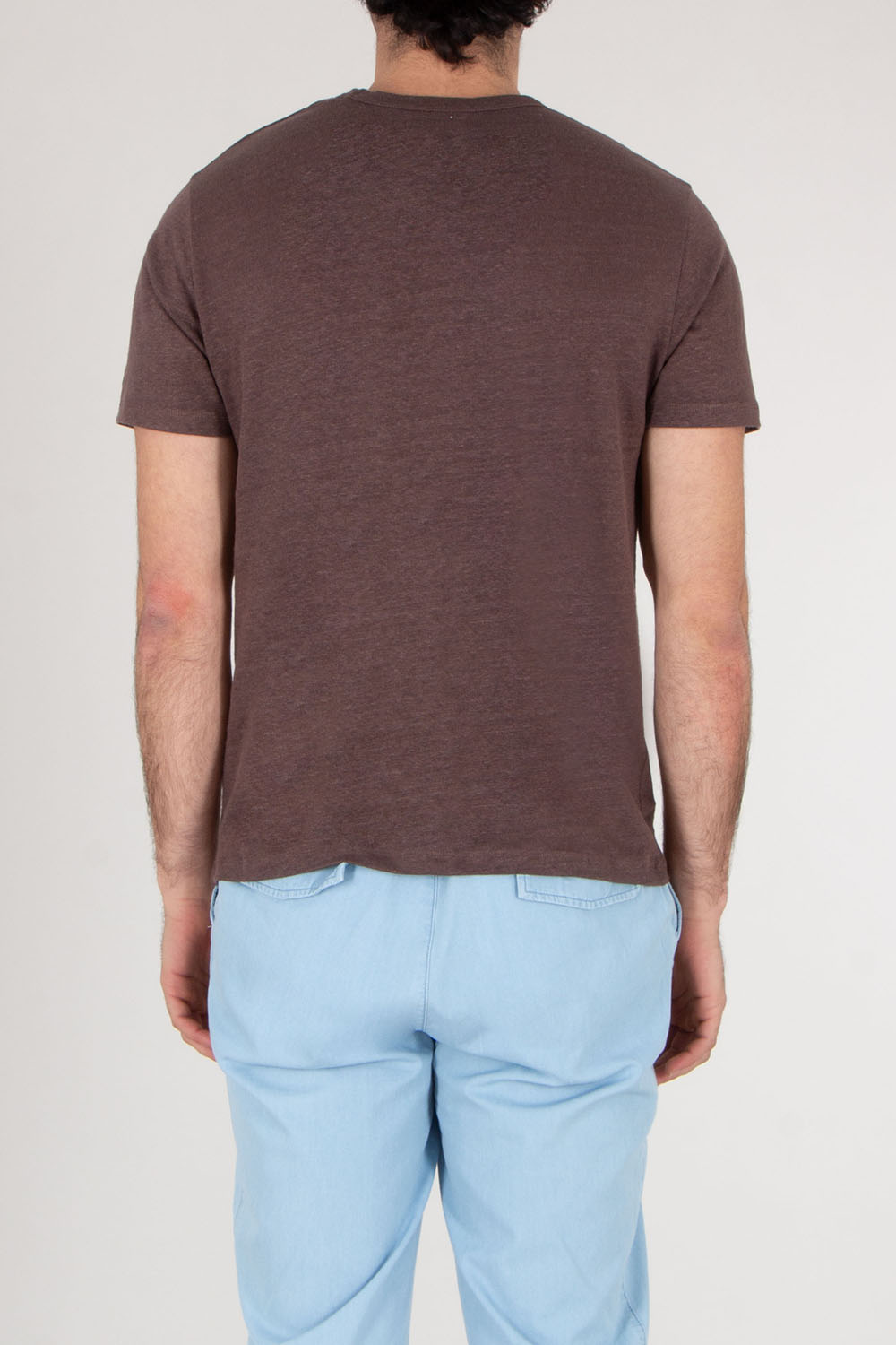 MC 2 SAINT BARTH Regular fit short sleeve Linen T-Shirt Ecsta