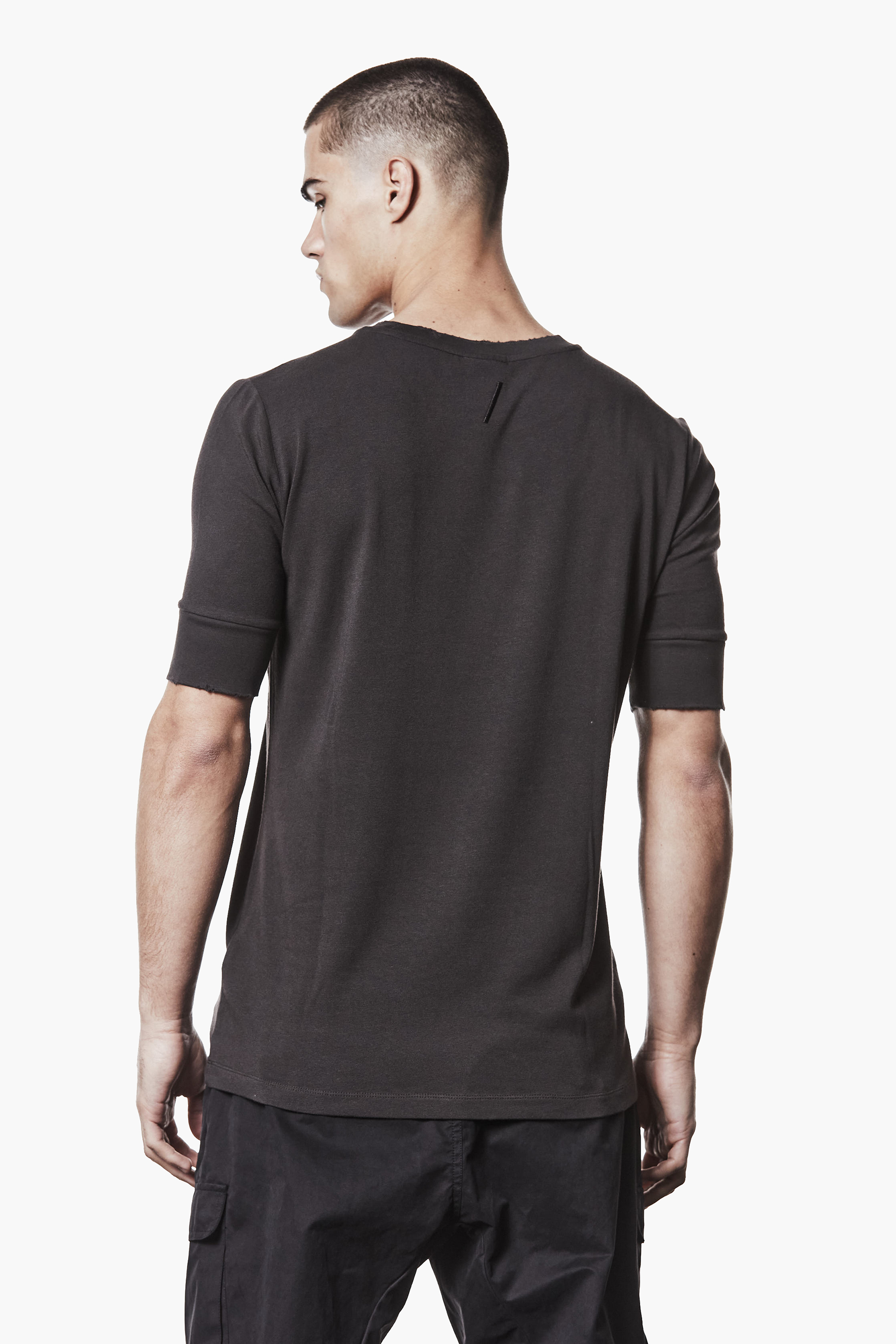 THOM KROM Slim Fit Cotton-Modal Stretch Jersey T-Shirt T-shirt, Langarm, Ärmel, Mann, Person