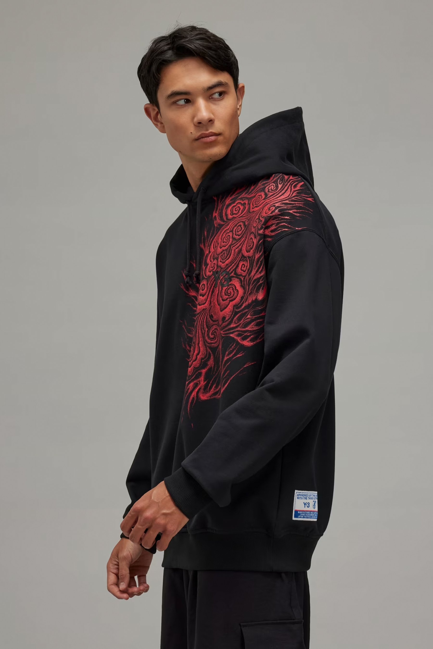 Y-3 X JFA Printed Cotton Blend Hoodie Y-3 X JFA Printed Cotton Blend Hoodie