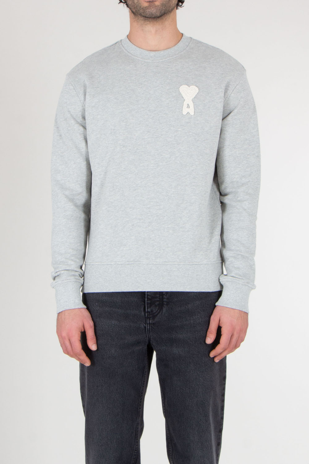 AMI PARIS Regular Fit Cotton Sweatshirt 