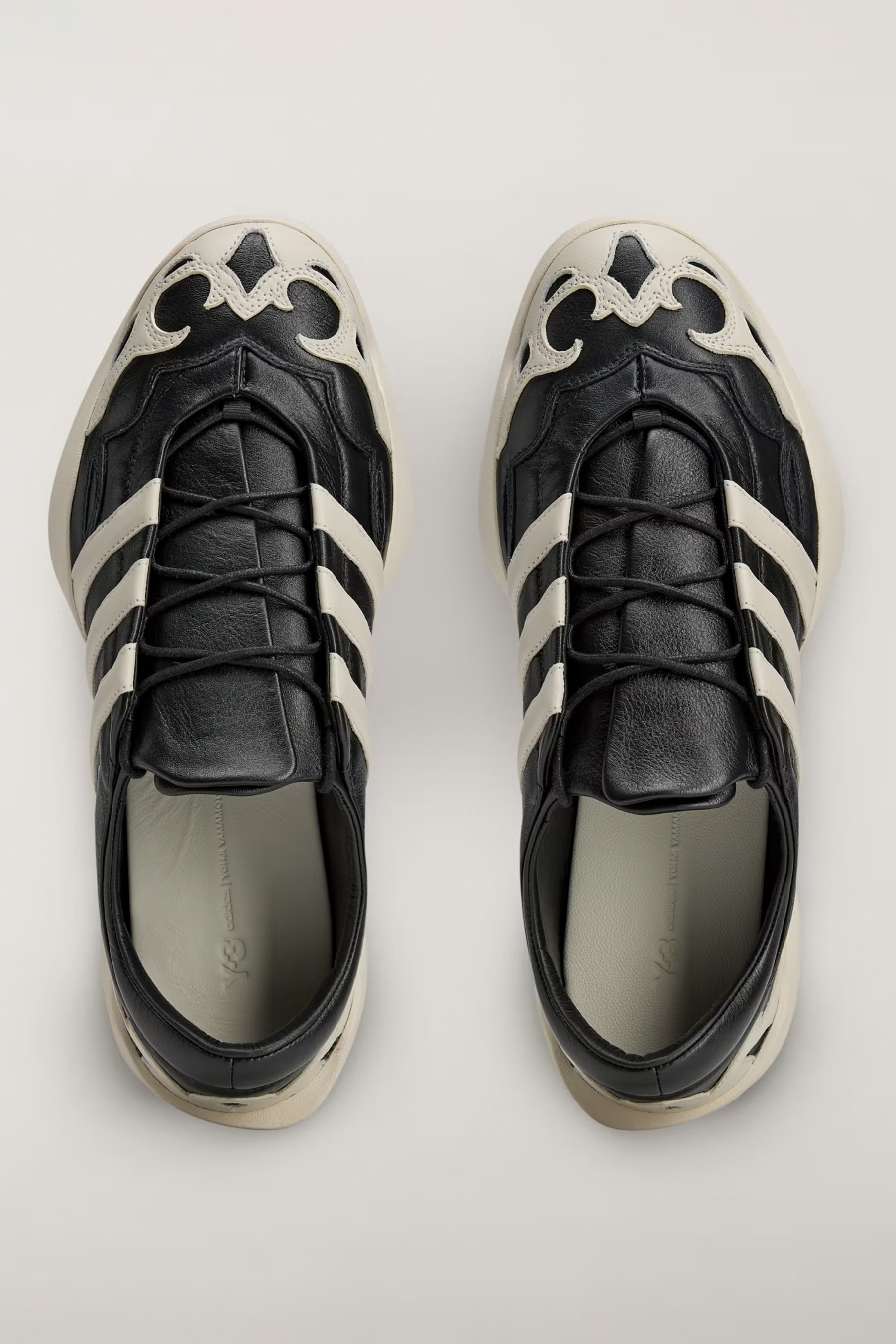 Y-3 Leather Sneakers Regu 2002 Bekleidung, Schuhwerk, Schuh, Sneaker, Laufschuh
