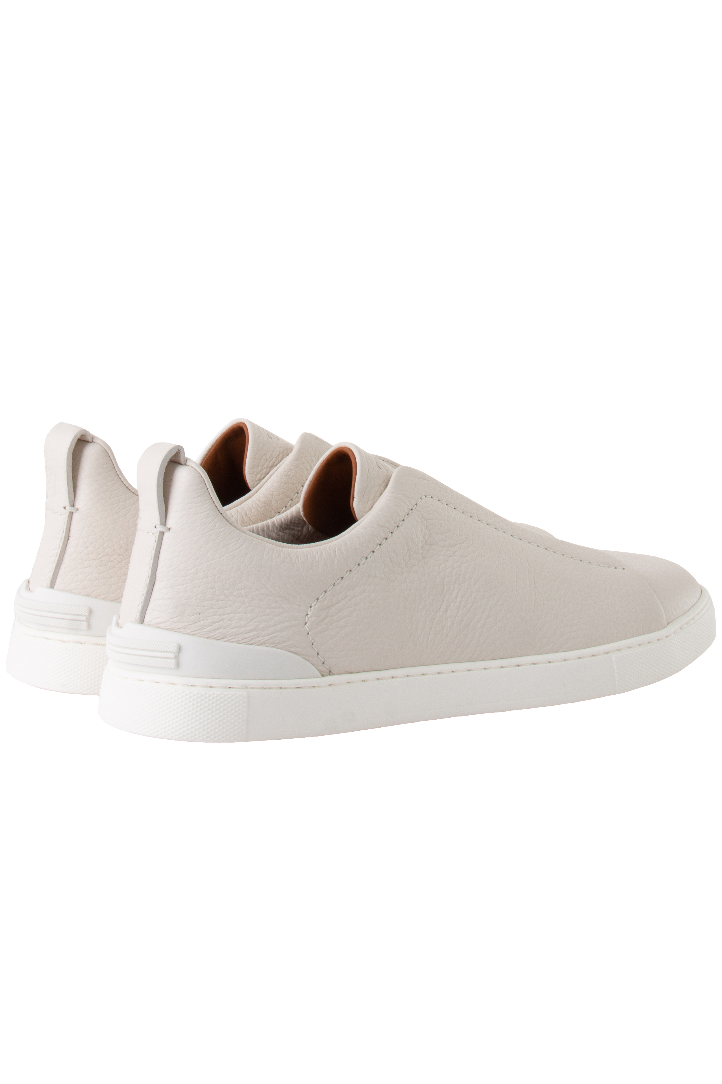 ZEGNA Leather Sneakers Triple Stitch ZEGNA Leather Sneakers Triple Stitch