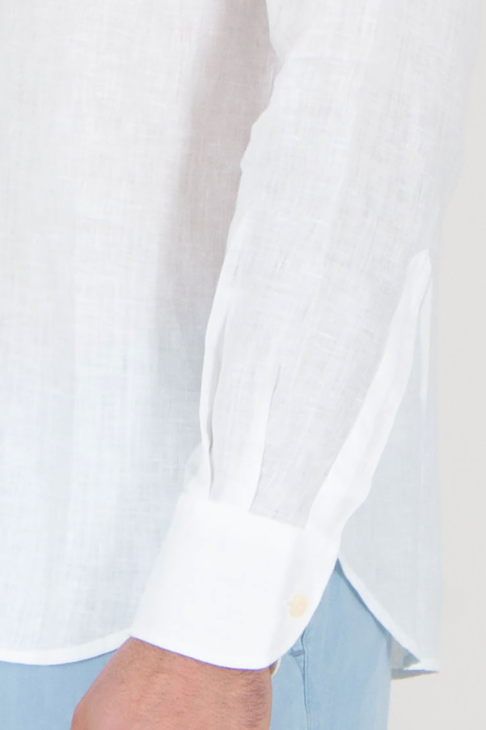 MC 2 SAINT BARTH Regular Fit Linen Shirt Pamplona