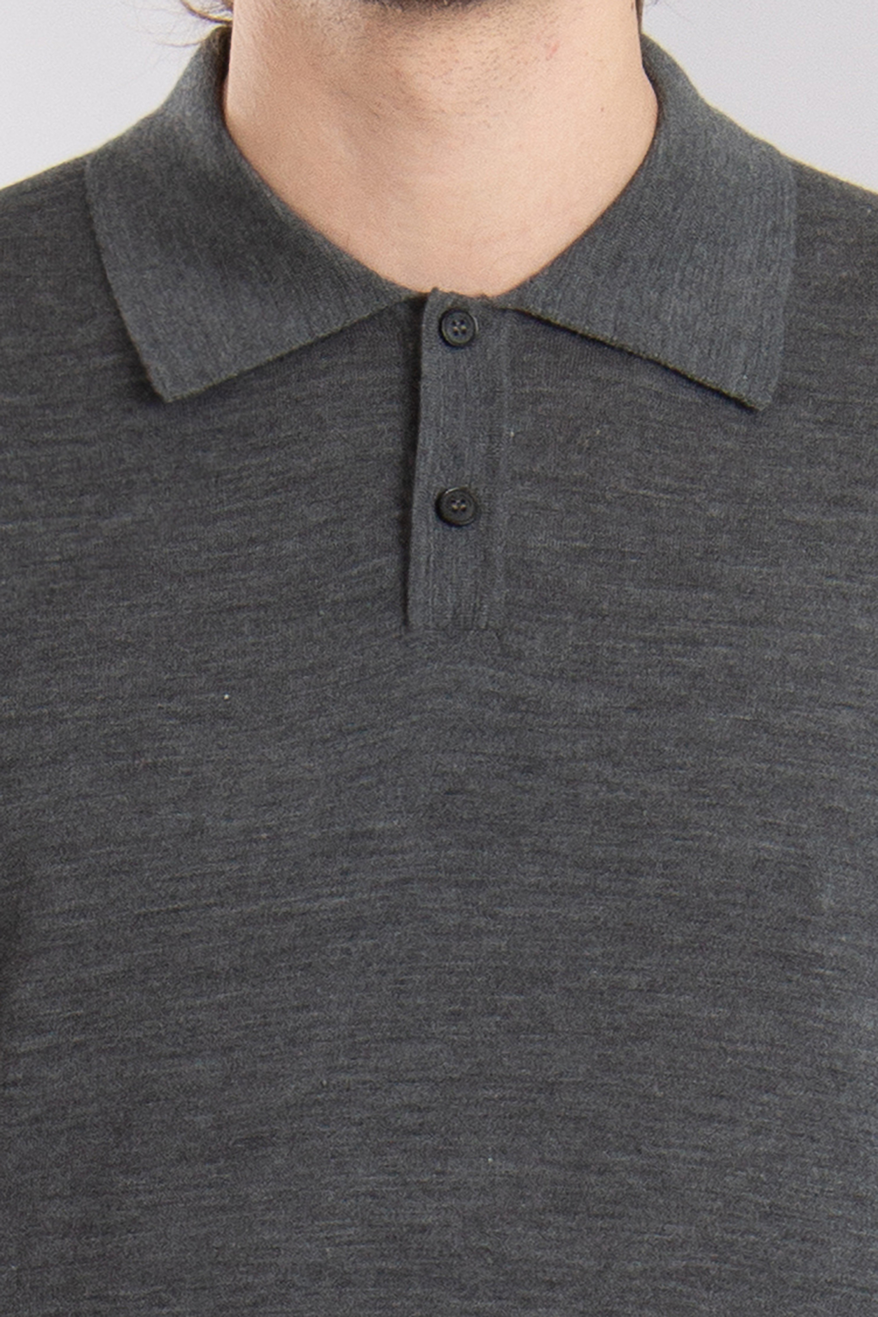 ROBERTO COLLINA Ultrafine Wool Knit Polo ROBERTO COLLINA Ultrafine Wool Knit Polo