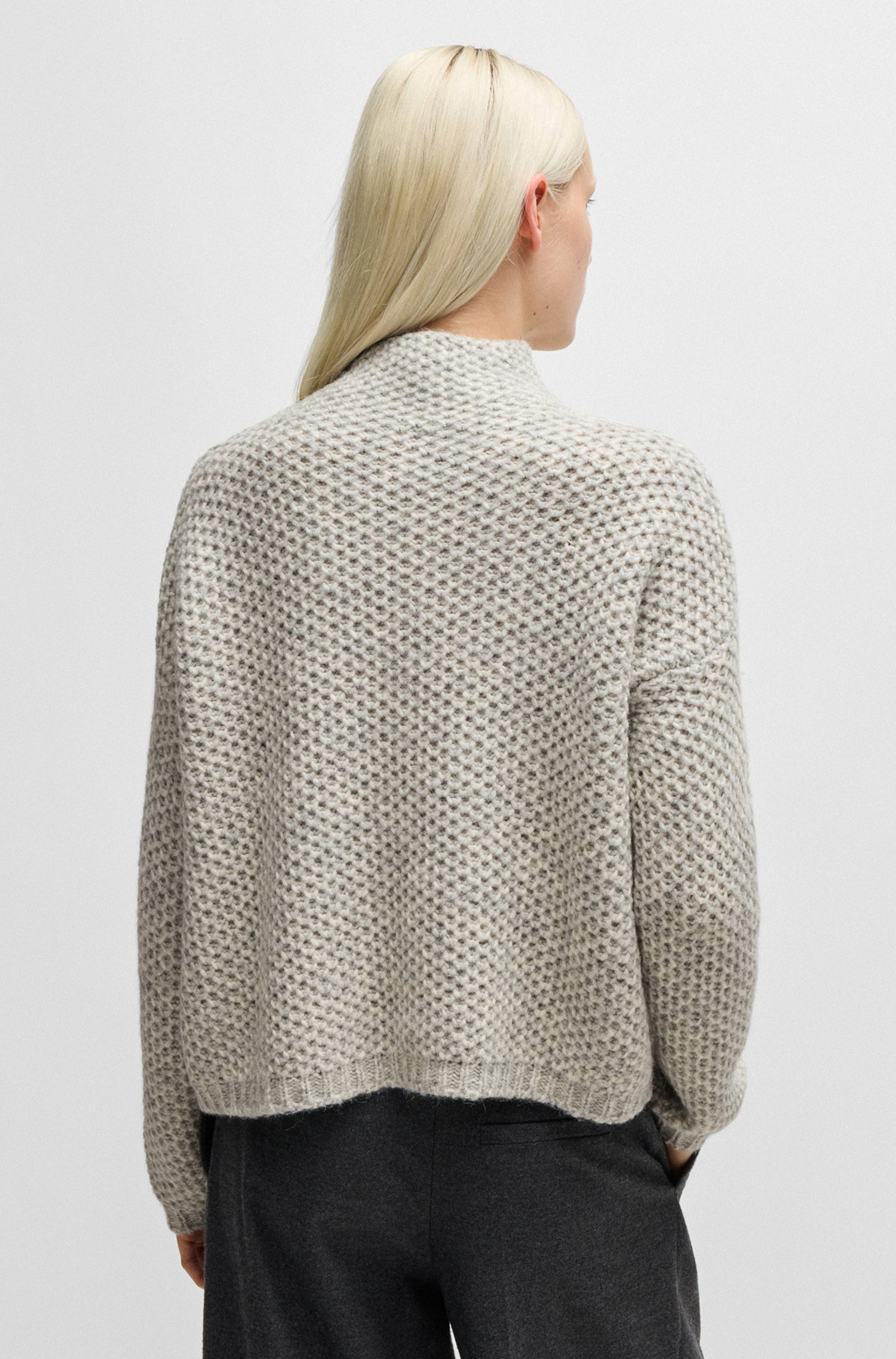 HUGO Wool Blend Knit Sweater Safineynny HUGO Wool Blend Knit Sweater Safineynny