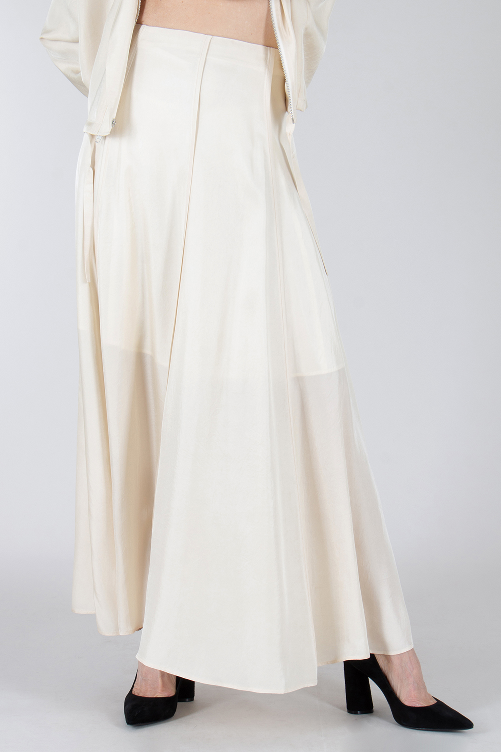 KIEFERMANN Wide Fit Technical Fabric Maxi Skirt Nirashana