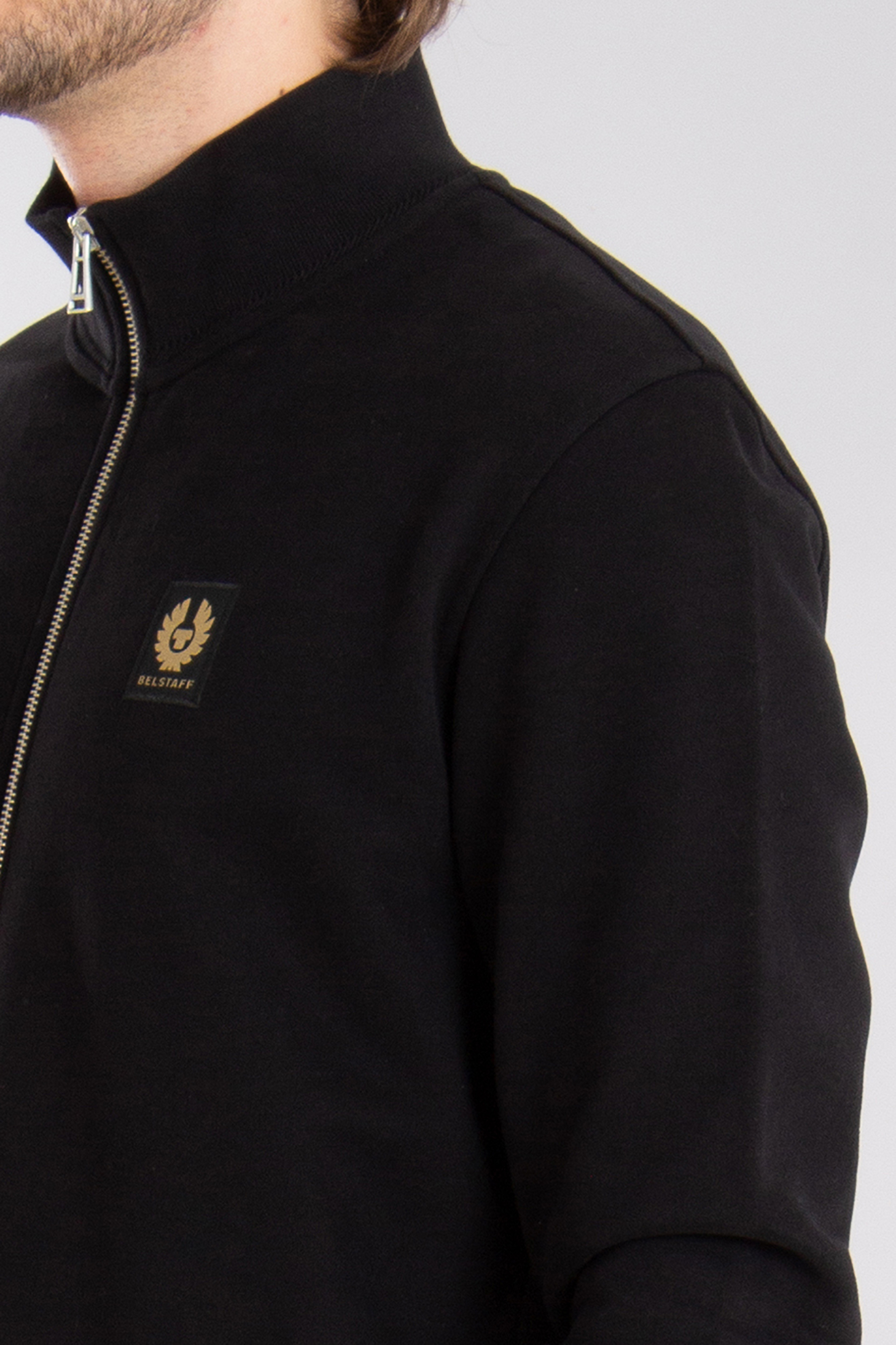 BELSTAFF Loopback Cotton Fleece Full Zip Sweatshirt BELSTAFF Loopback Cotton Fleece Full Zip Sweatshirt