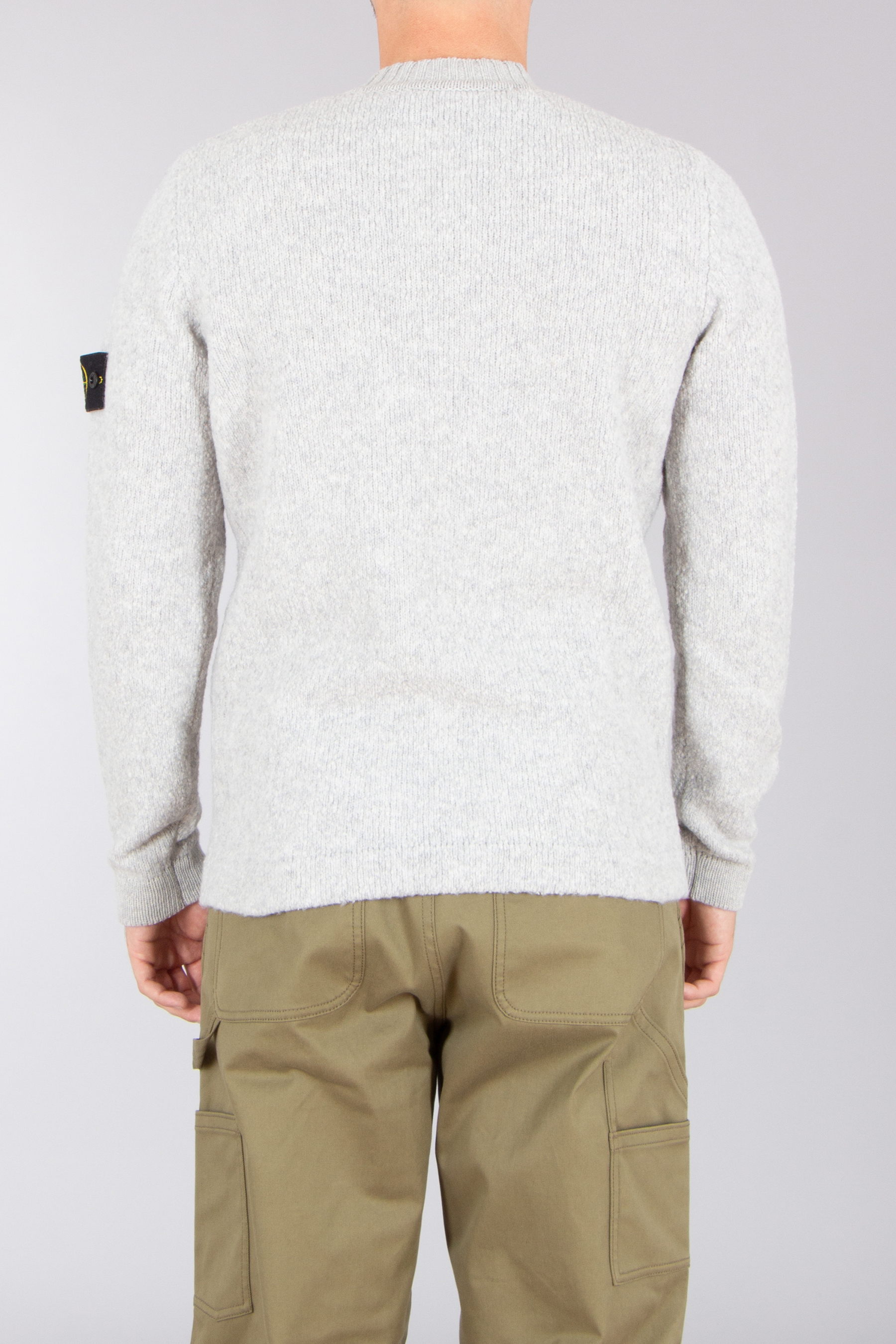 STONE ISLAND Regular Fit Fancy Yarn Wool Blend Sweater Langarm, Strickwaren, Pullover, Hosen, Sweatshirt