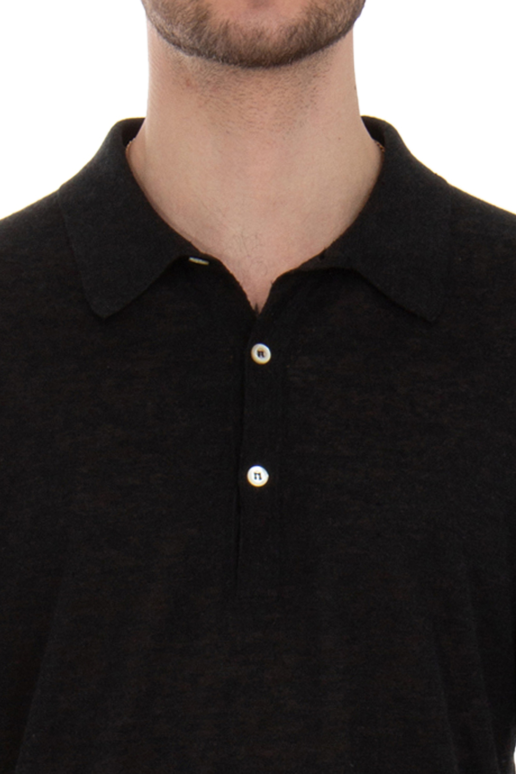 BOGLIOLI Linen-Cashmere-Silk Blend Knit Polo BOGLIOLI Linen-Cashmere-Silk Blend Knit Polo