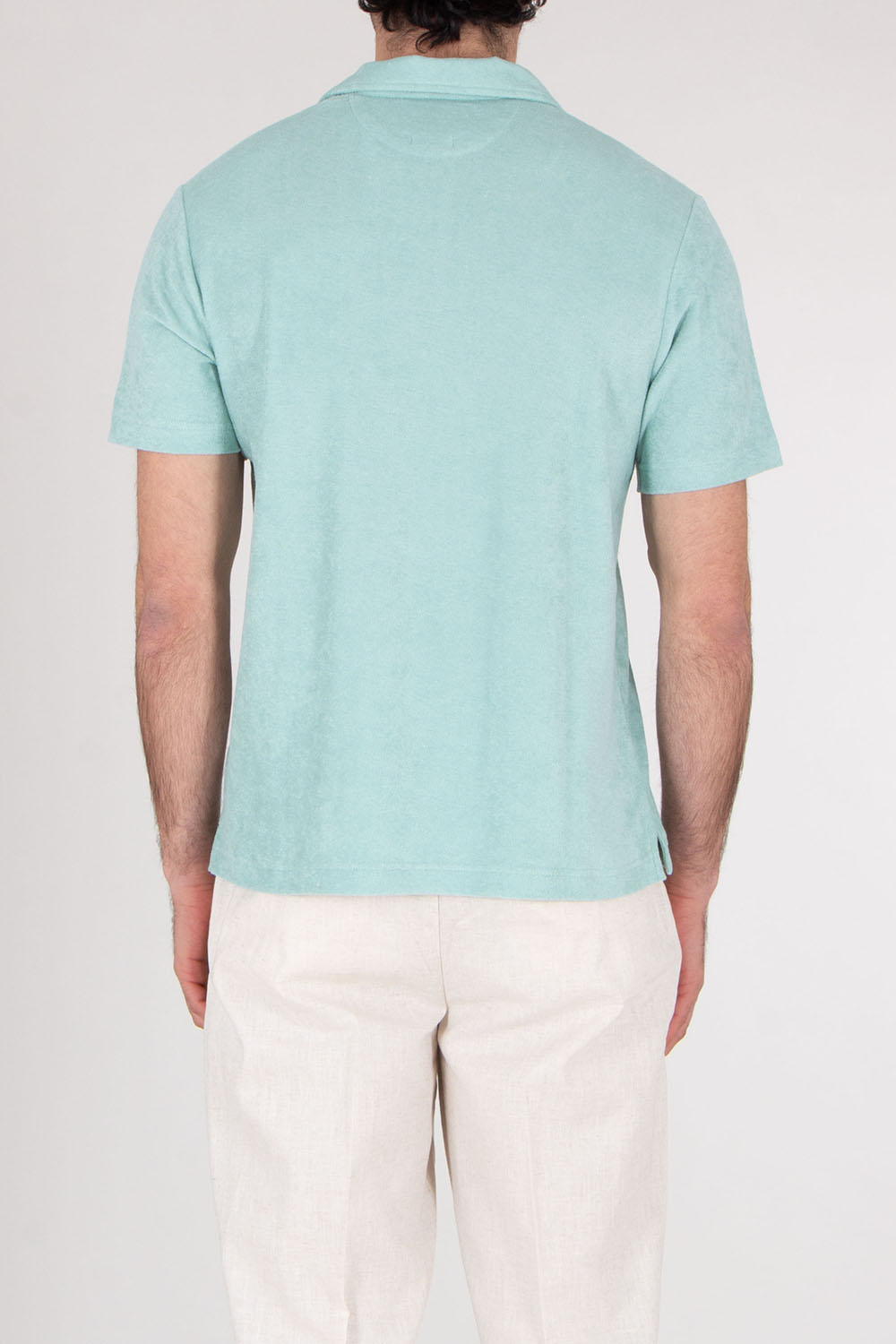 MC 2 SAINT BARTH Regular Fit Lyocell-Cotton Terry Polo Shirt Jeremy