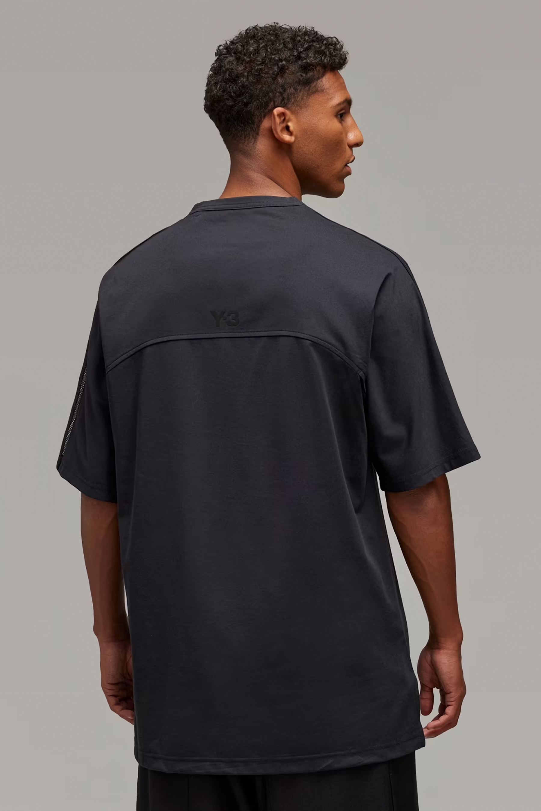 Y-3 Mesh 3S Cotton Blend Jersey T-Shirt Y-3 Mesh 3S Cotton Blend Jersey T-Shirt