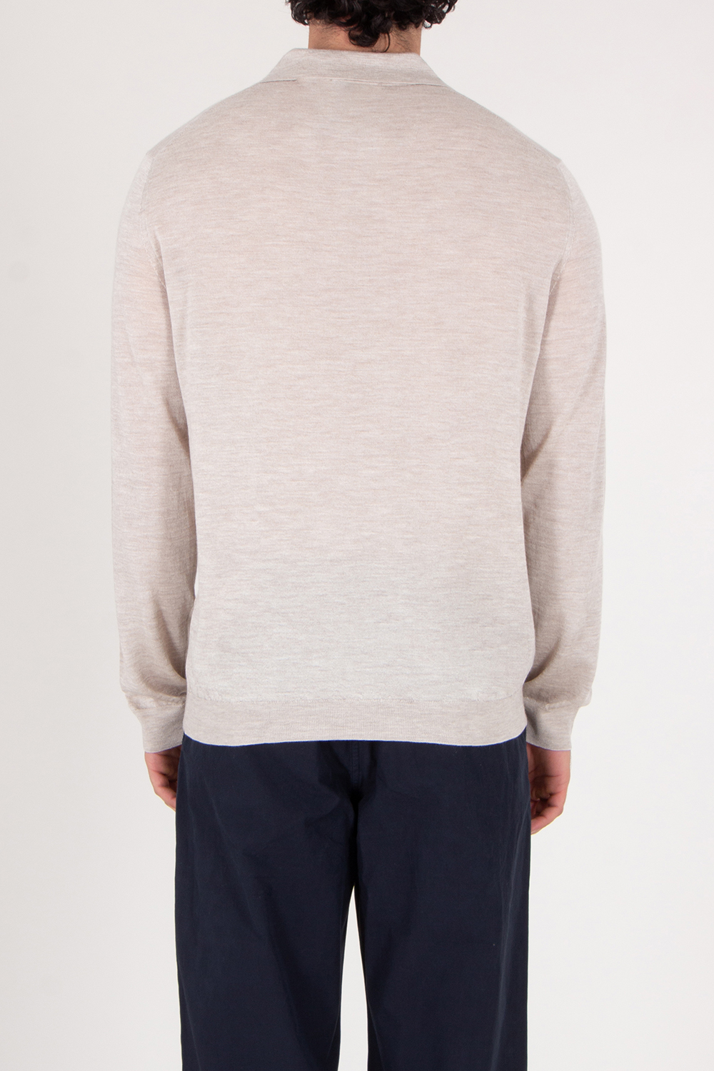 ROBERTO COLLINA  Soft Cashmere Silk Polo Shirt