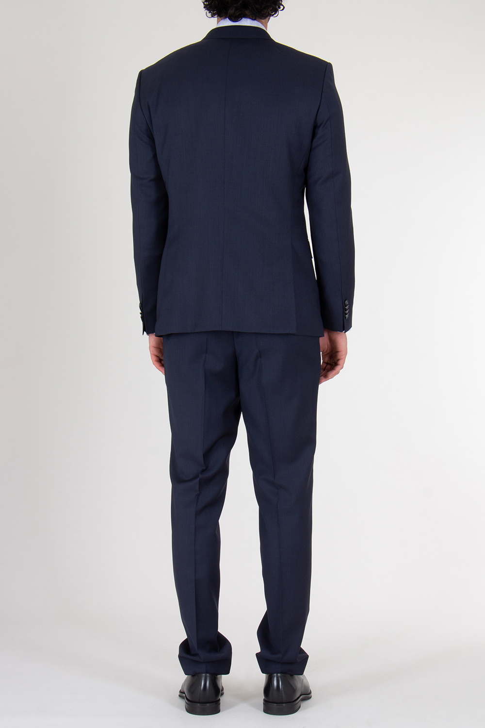 BOSS Double Breasted Two Button Virgin Wool Suit