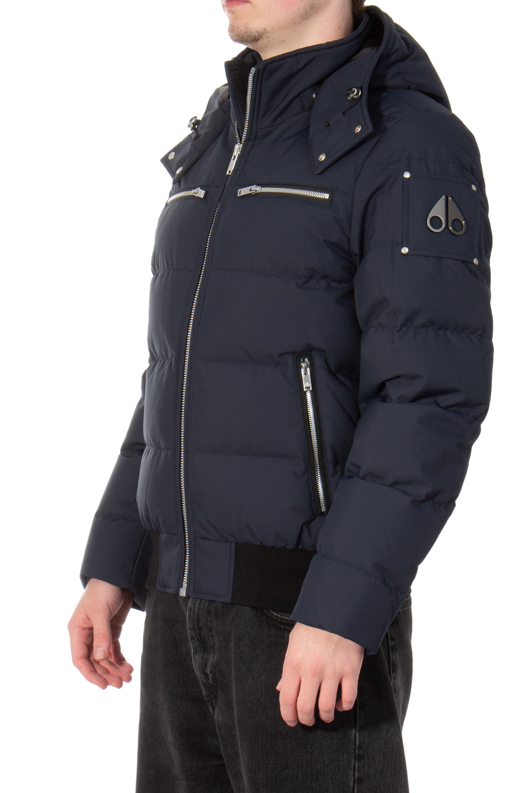 MOOSE KNUCKLES Quilted Down Jacket Cloud MOOSE KNUCKLES Quilted Down Jacket Cloud