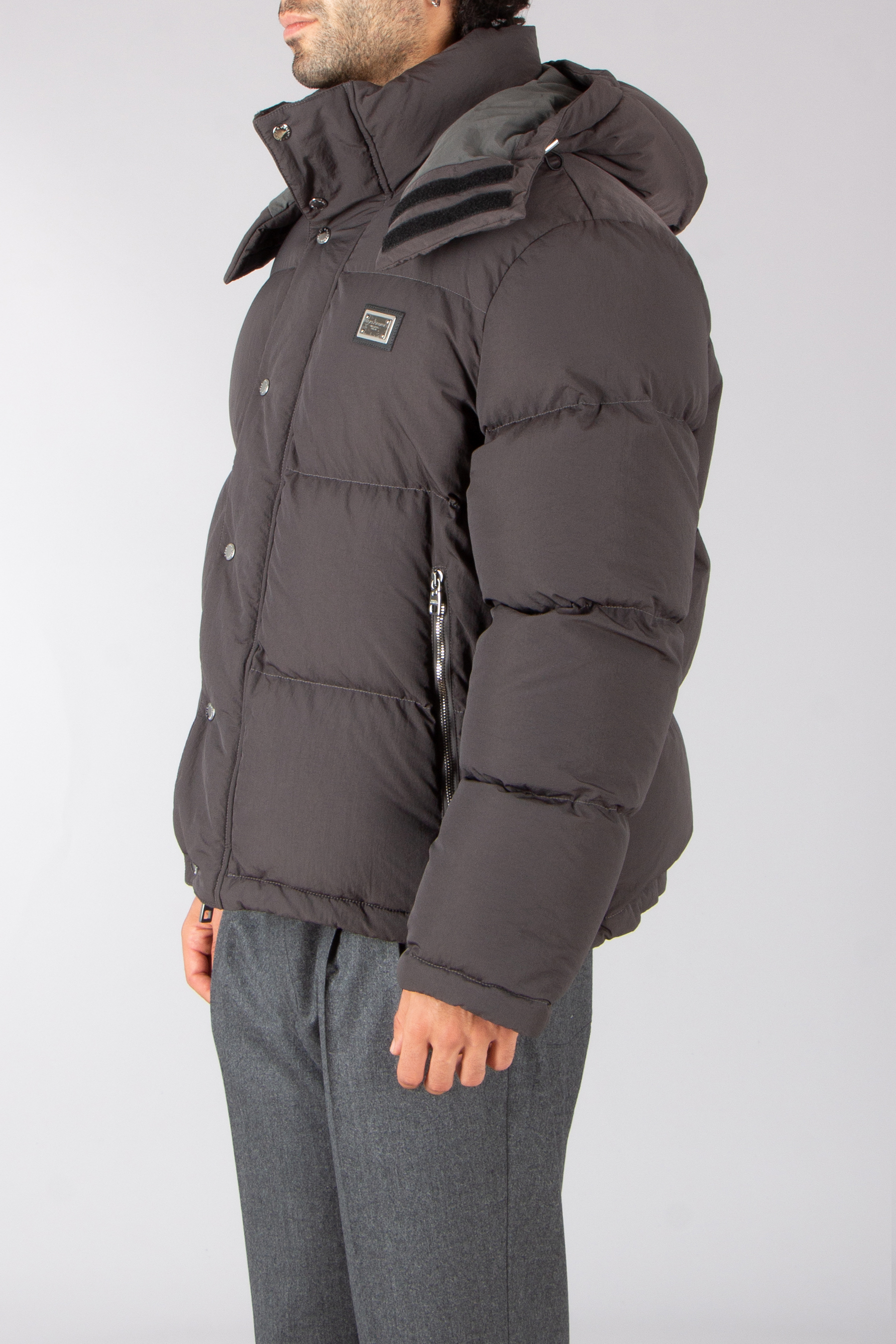 DOLCE & GABBANA Regular Fit Nylon Down Jacket Bekleidung, Mantel, Jacke